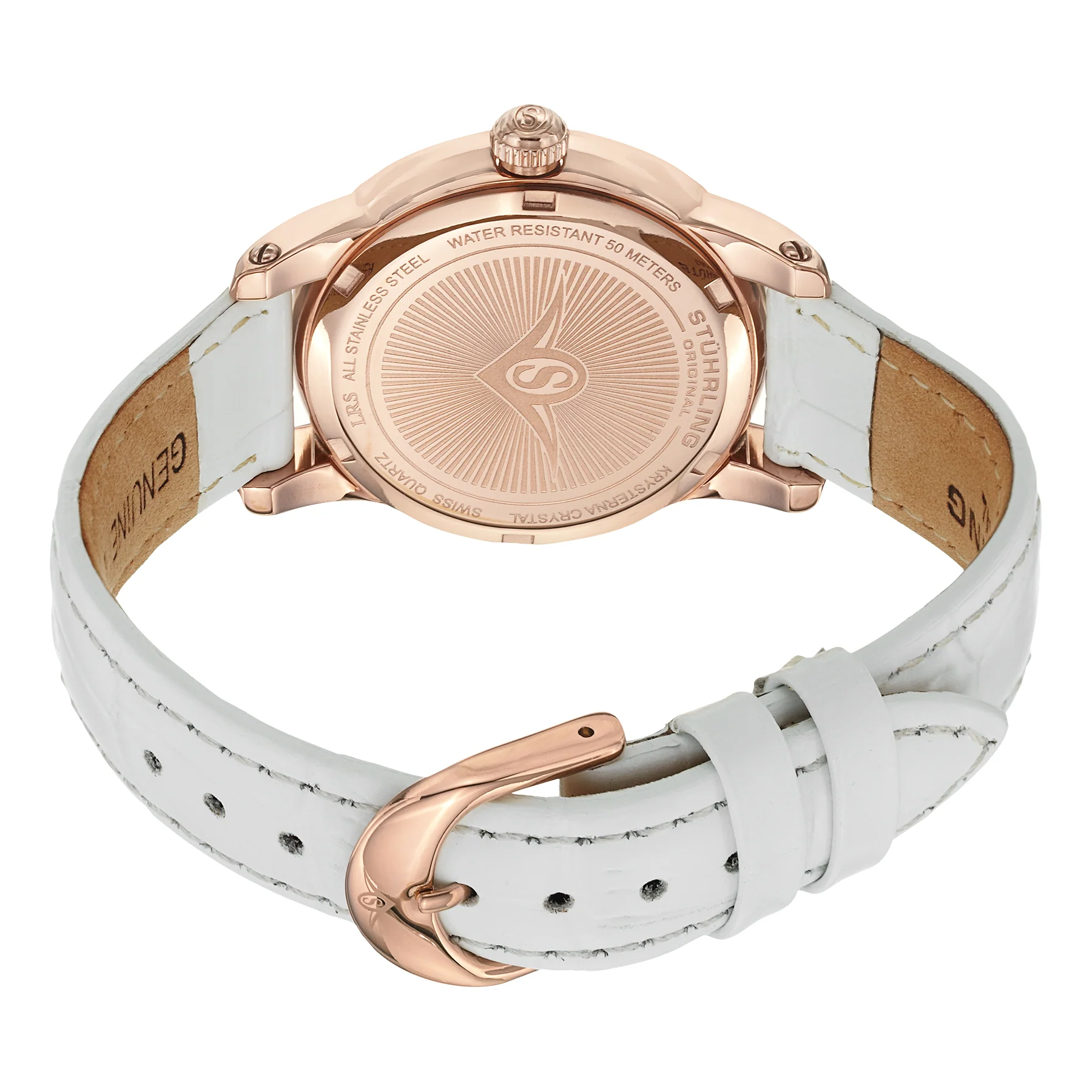Symphony-651.03 White Leather | Salmon Dial - Image 3