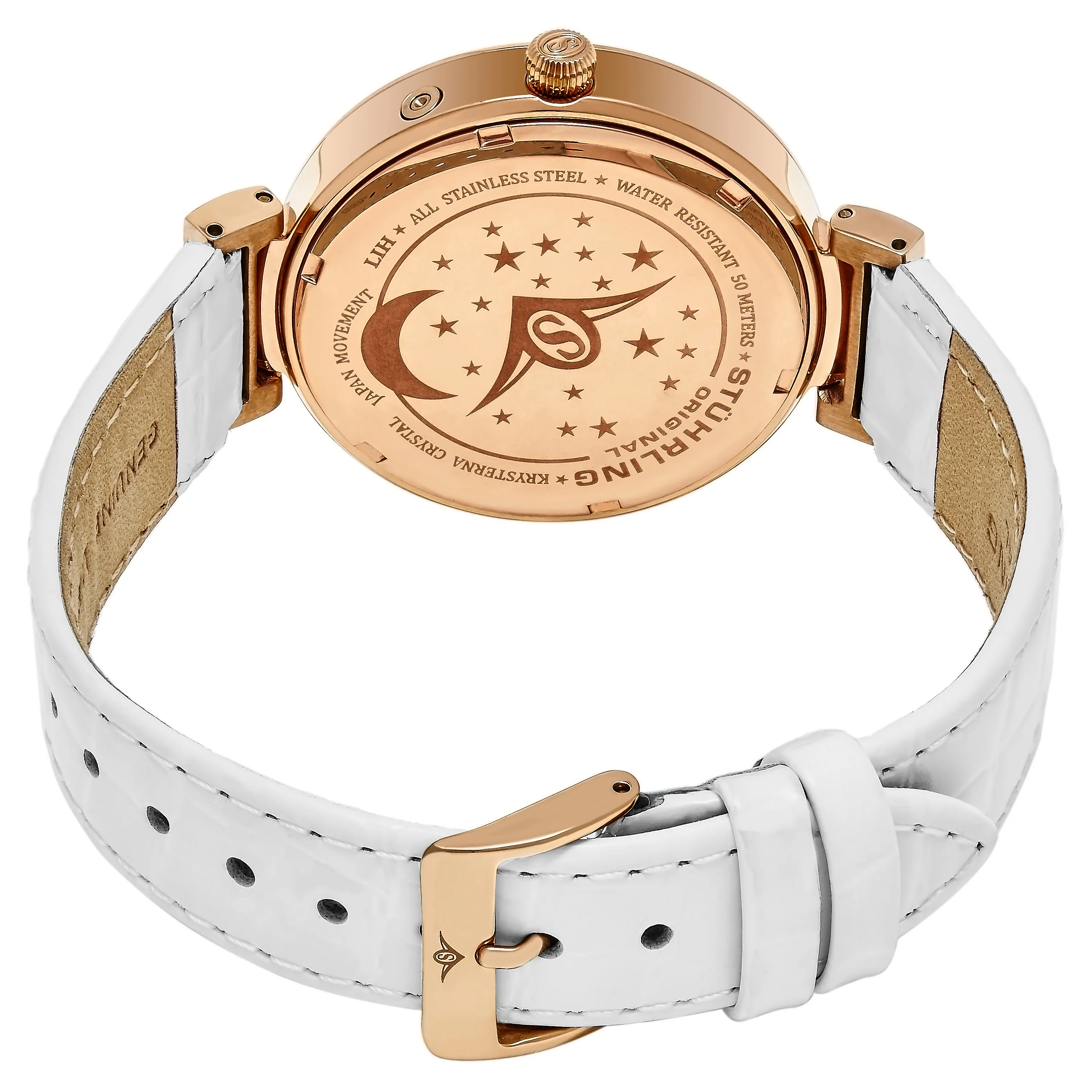 Symphony-674.03 White Leather | Salmon Dial - Image 3