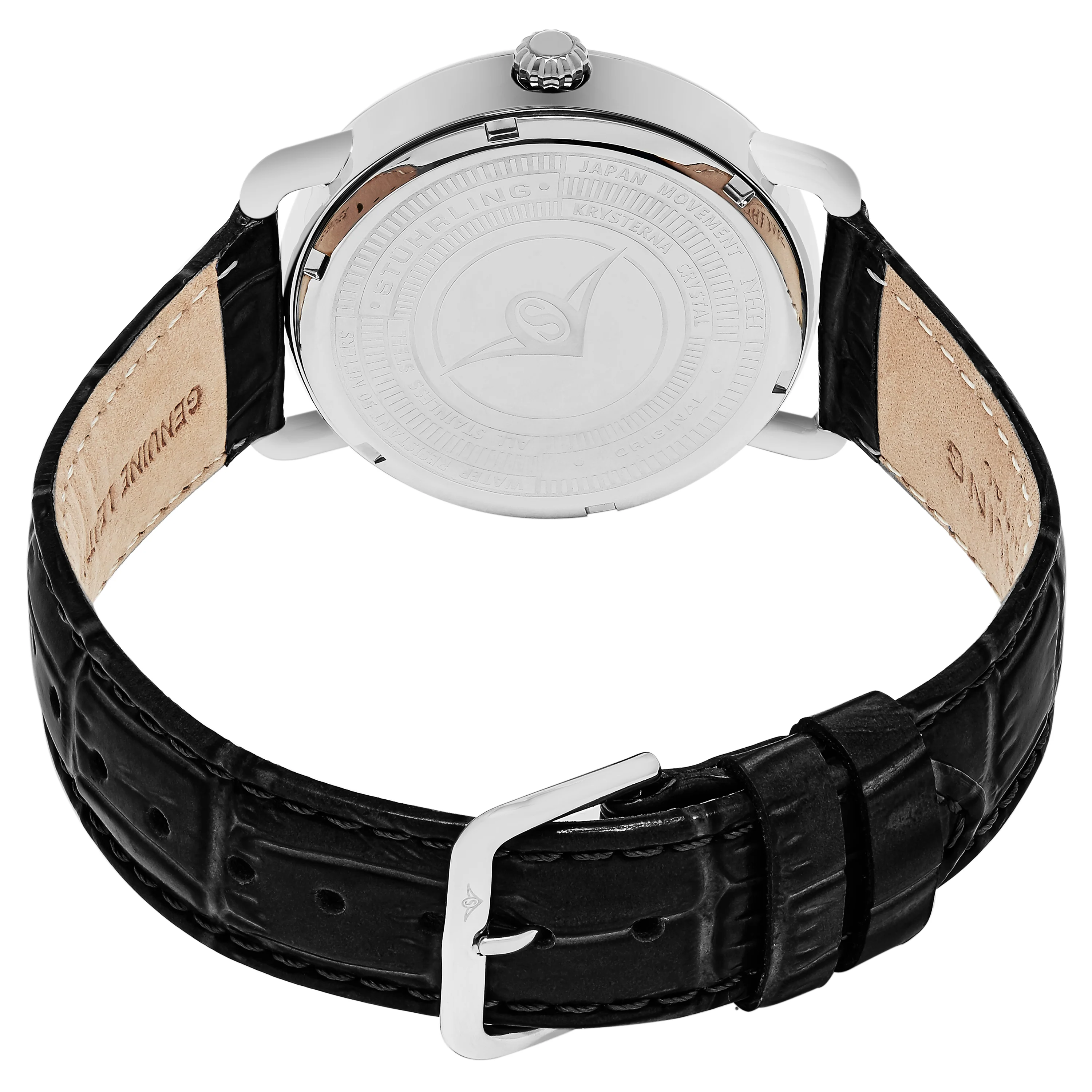 Symphony Black/Leather/Silver Dial/Silver Case 844.02 | Silver Dial - Image 3