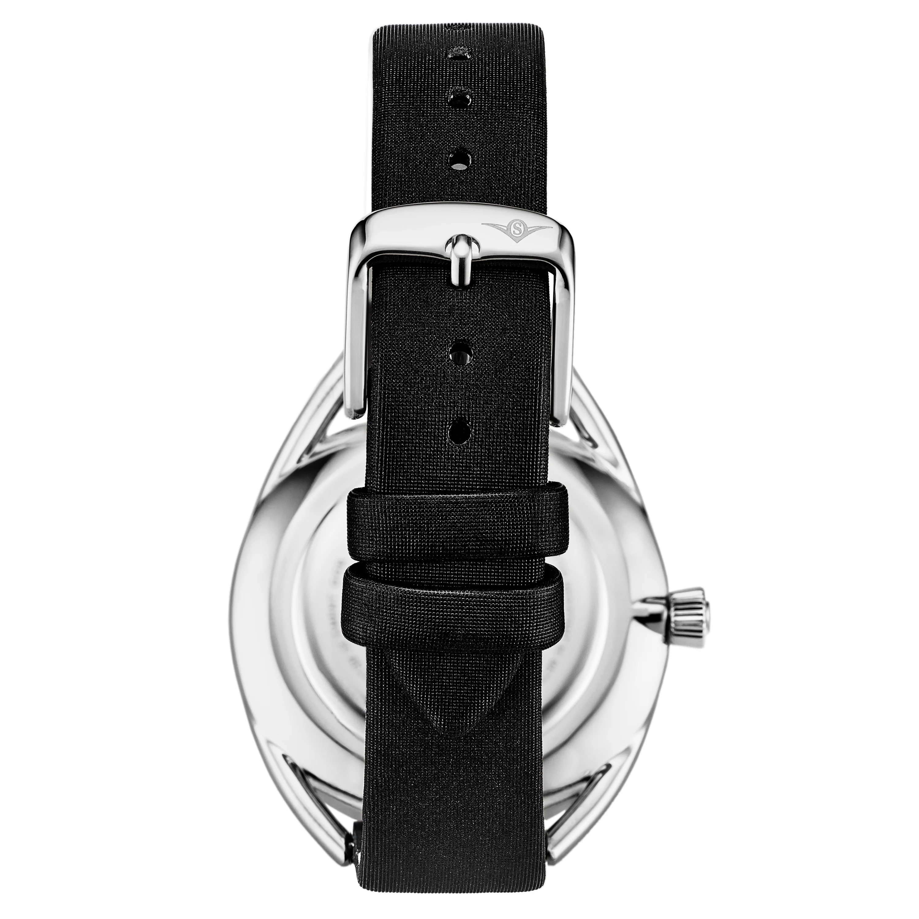 Symphony-995.02 Black Leather | Blue Dial - Image 3
