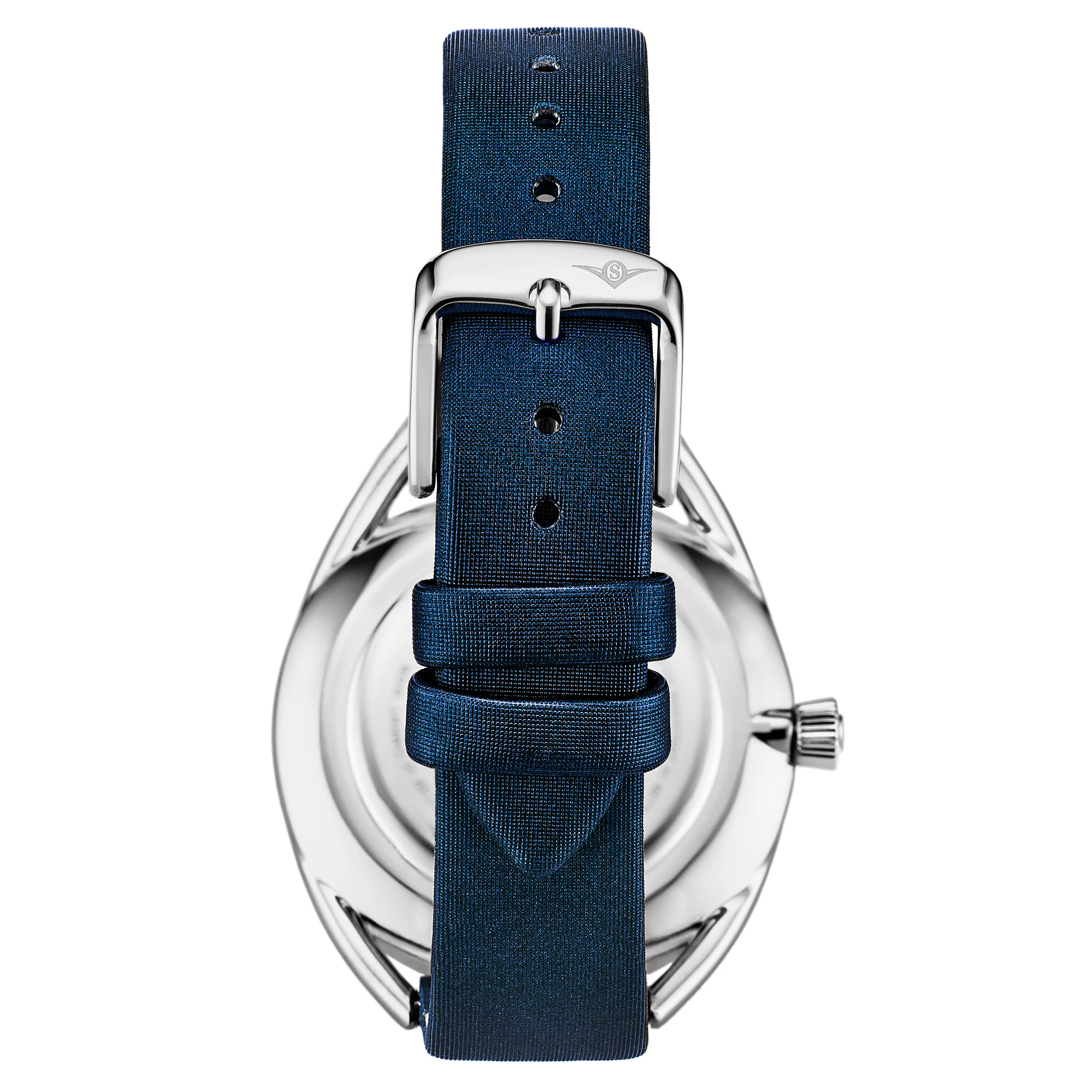 Symphony-995.03 Blue Leather | Silver Dial - Image 3