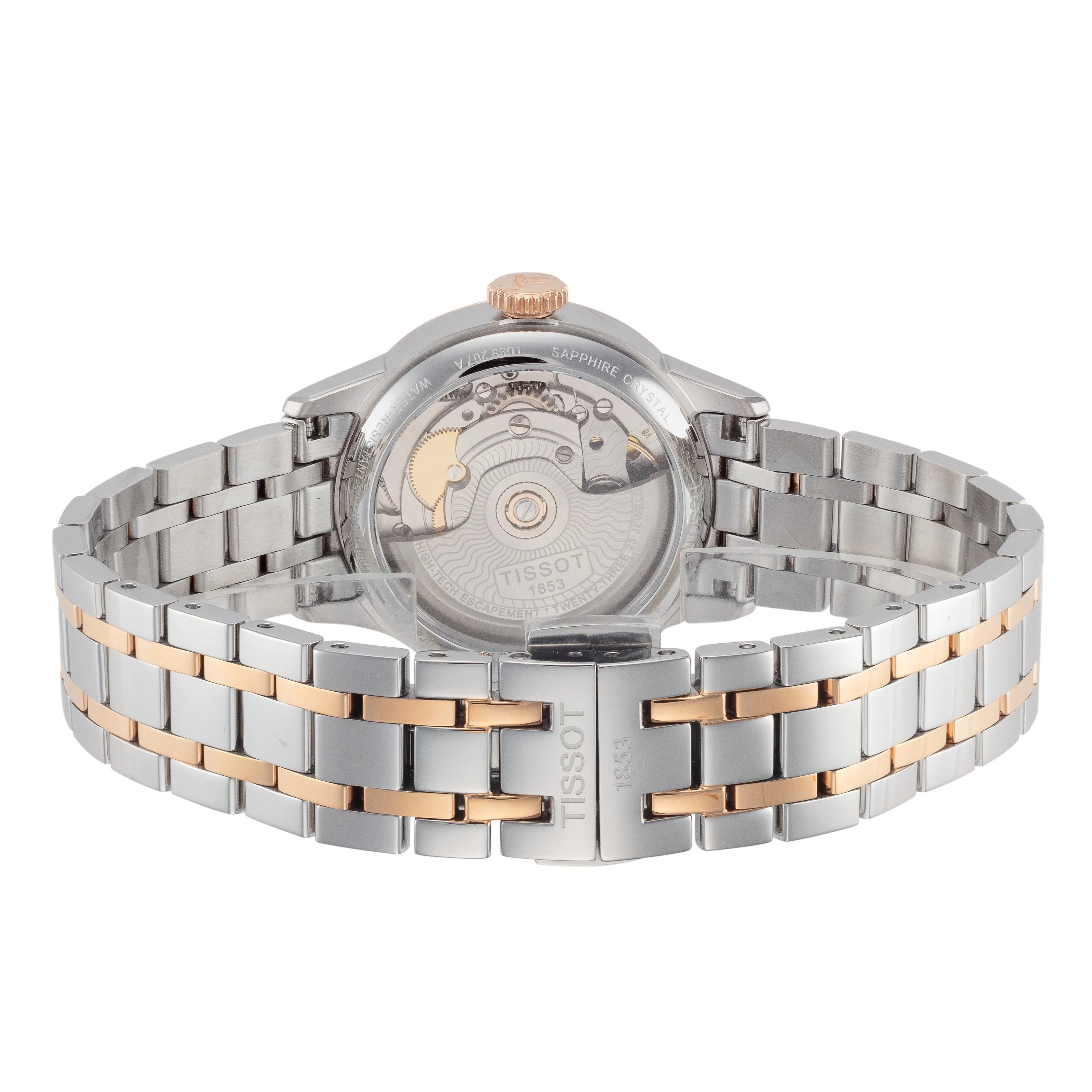 T-Classic 32mm / White Mother-of-Pearl / Silver and Rose Gold | White Mother-of-Pearl Dial - Image 2