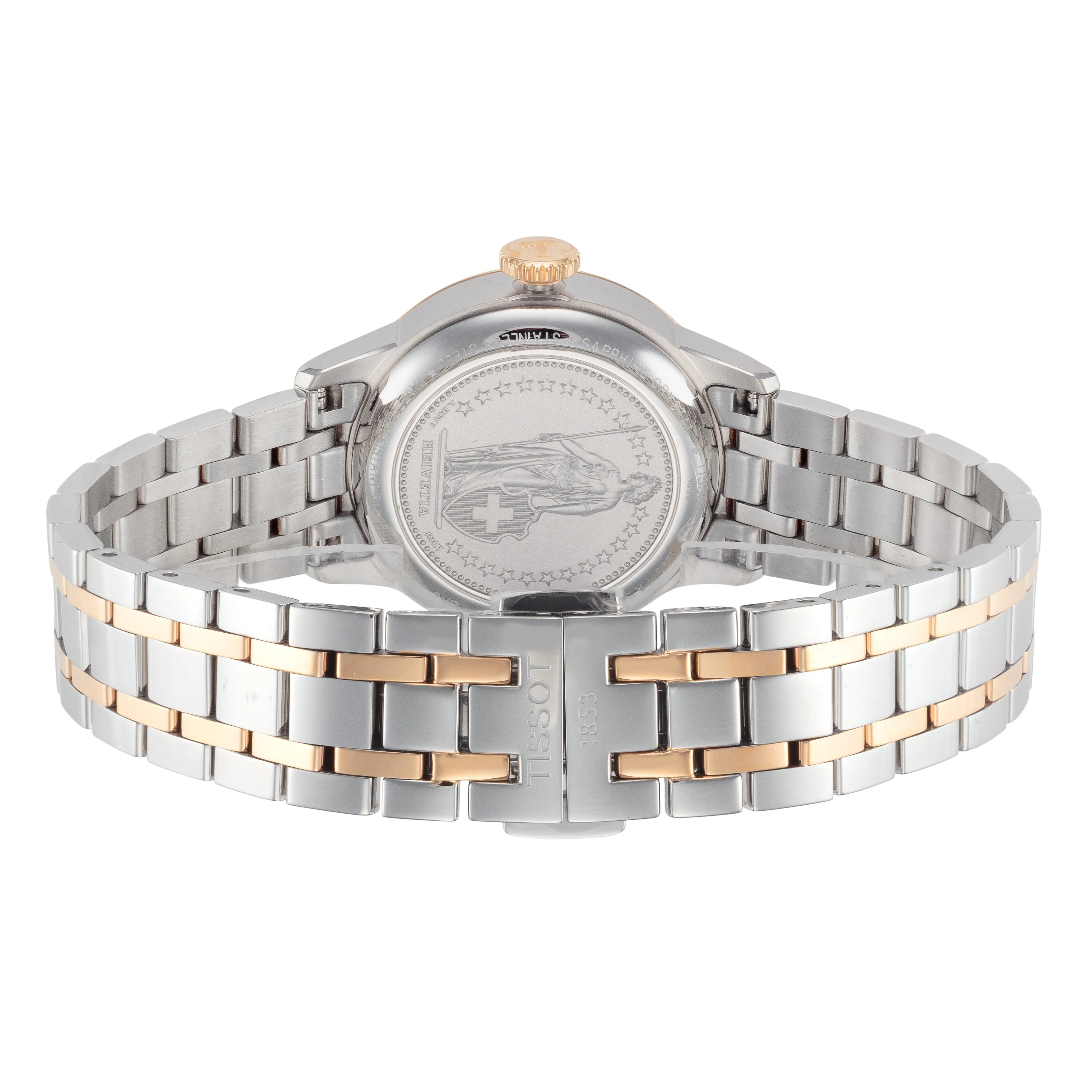 T-Classic 32mm / White Mother-of-Pearl / Silver and Rose Gold White Mother-of-Pearl Dial - Image 2