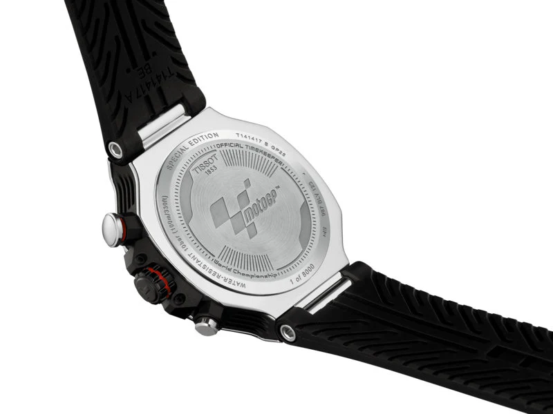 T-Race MotoGP Quartz Chronograph Black / Silicone | Dark Grey Dial - Image 4