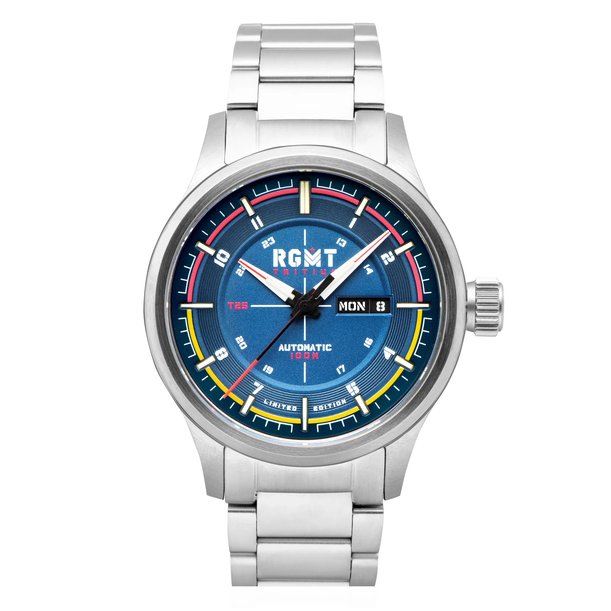Tactician Tritium Limited Edition Automatic Blue / Stainless Steel Blue Dial
