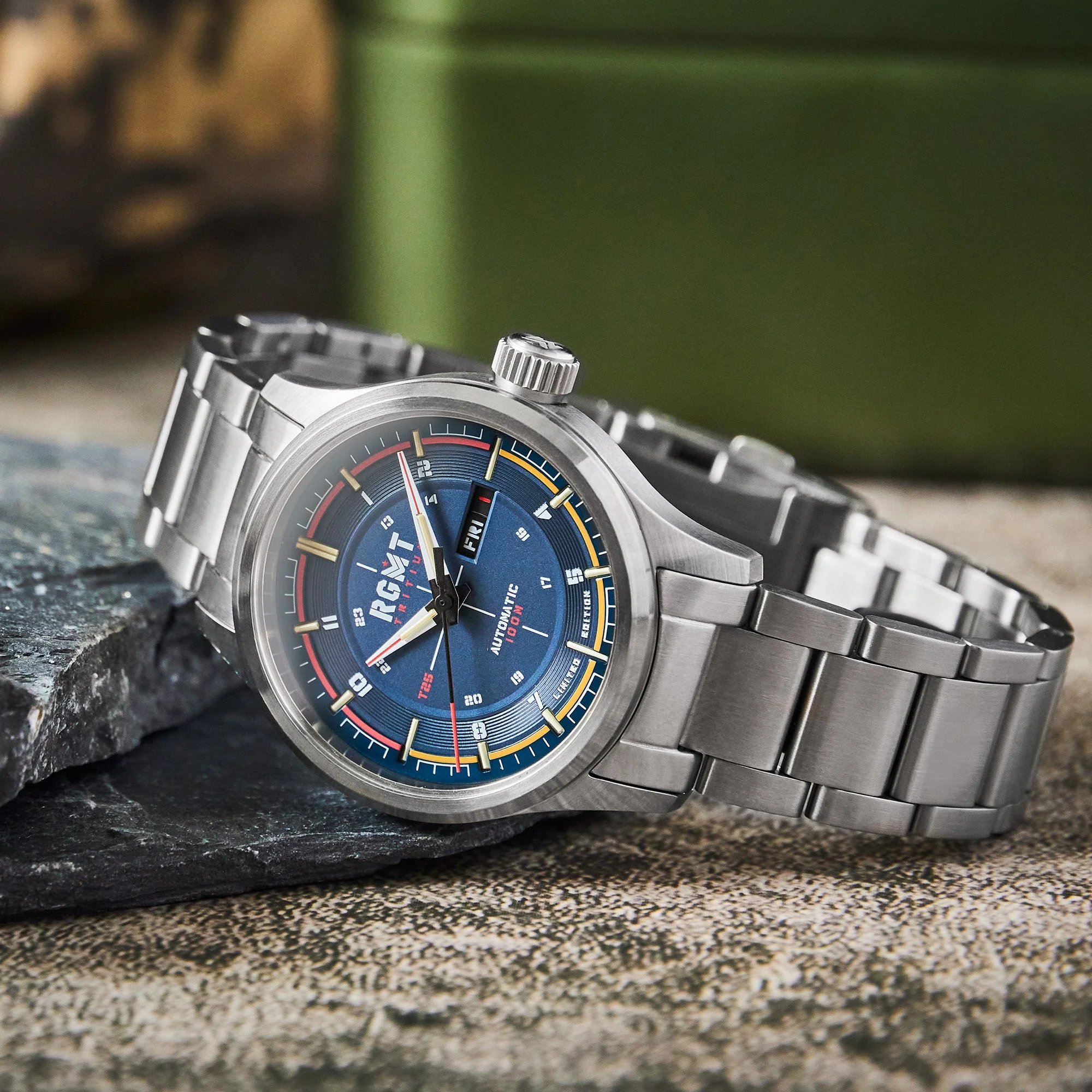 Tactician Tritium Limited Edition Automatic Blue / Stainless Steel Blue Dial - Image 2