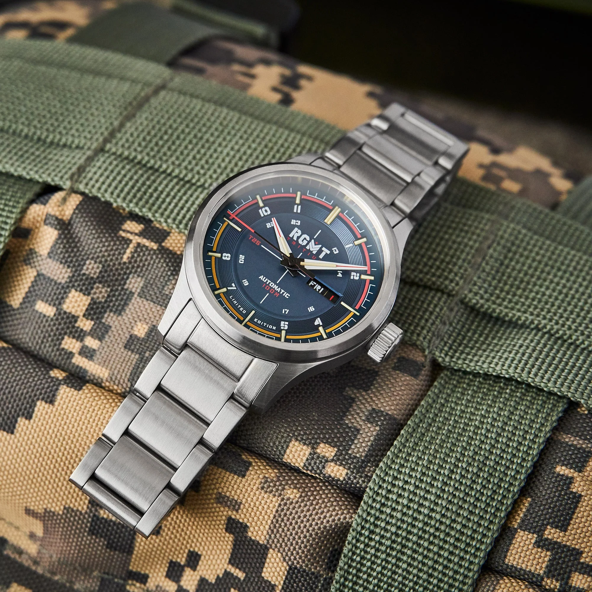 Tactician Tritium Limited Edition Automatic Blue / Stainless Steel Blue Dial - Image 3