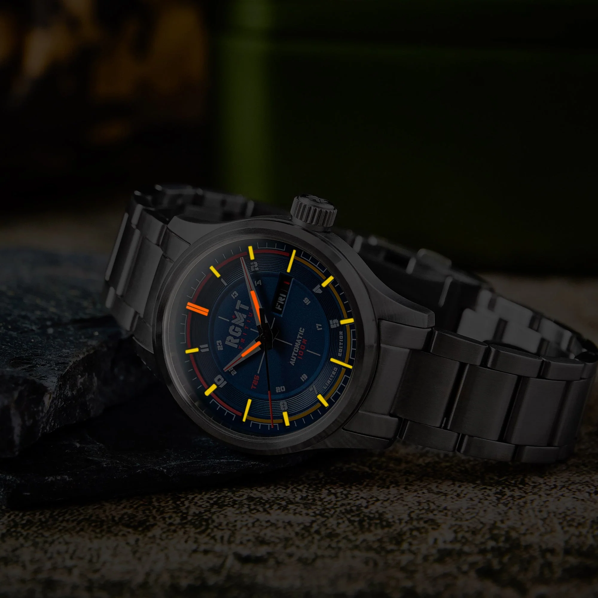 Tactician Tritium Limited Edition Automatic Blue / Stainless Steel Blue Dial - Image 4
