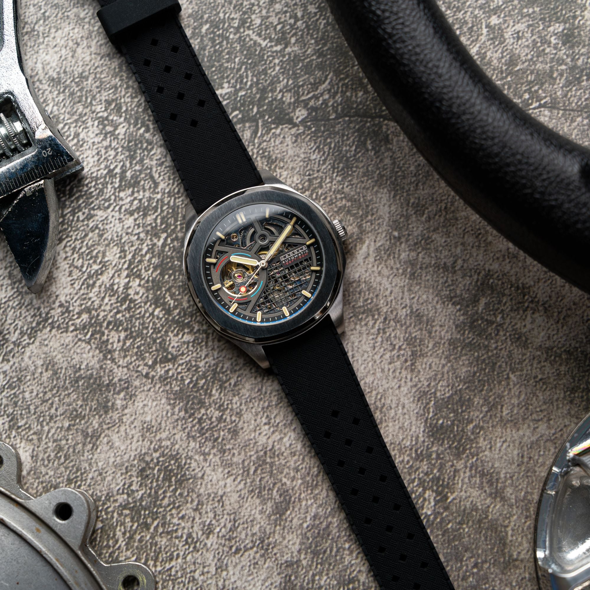 Tail Light Automatic Black / Black Silicone | Black Dial - Image 3
