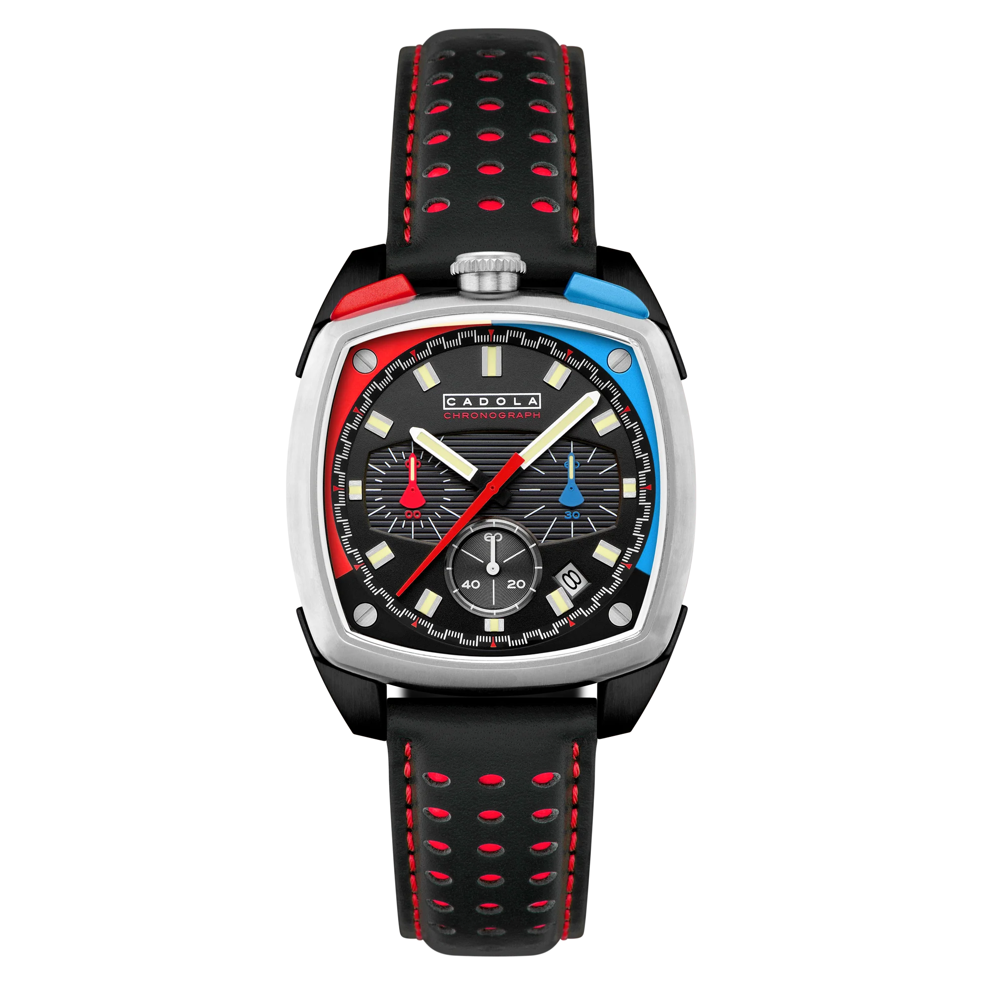 Taurus Chronograph Black / Genuine Leather | Black Dial