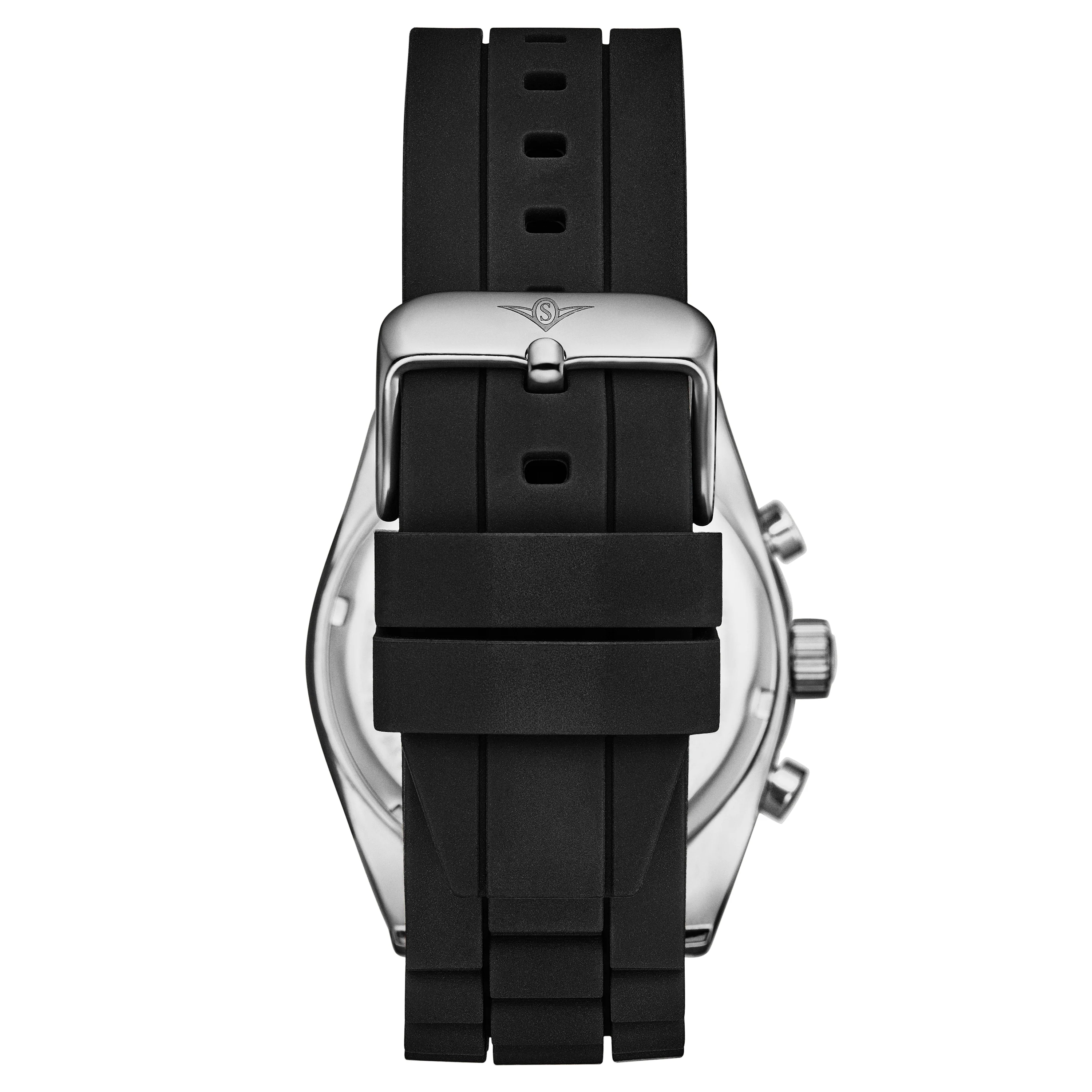 Tempo Chronograph 42mm Black/Rubber | Black Dial - Image 2