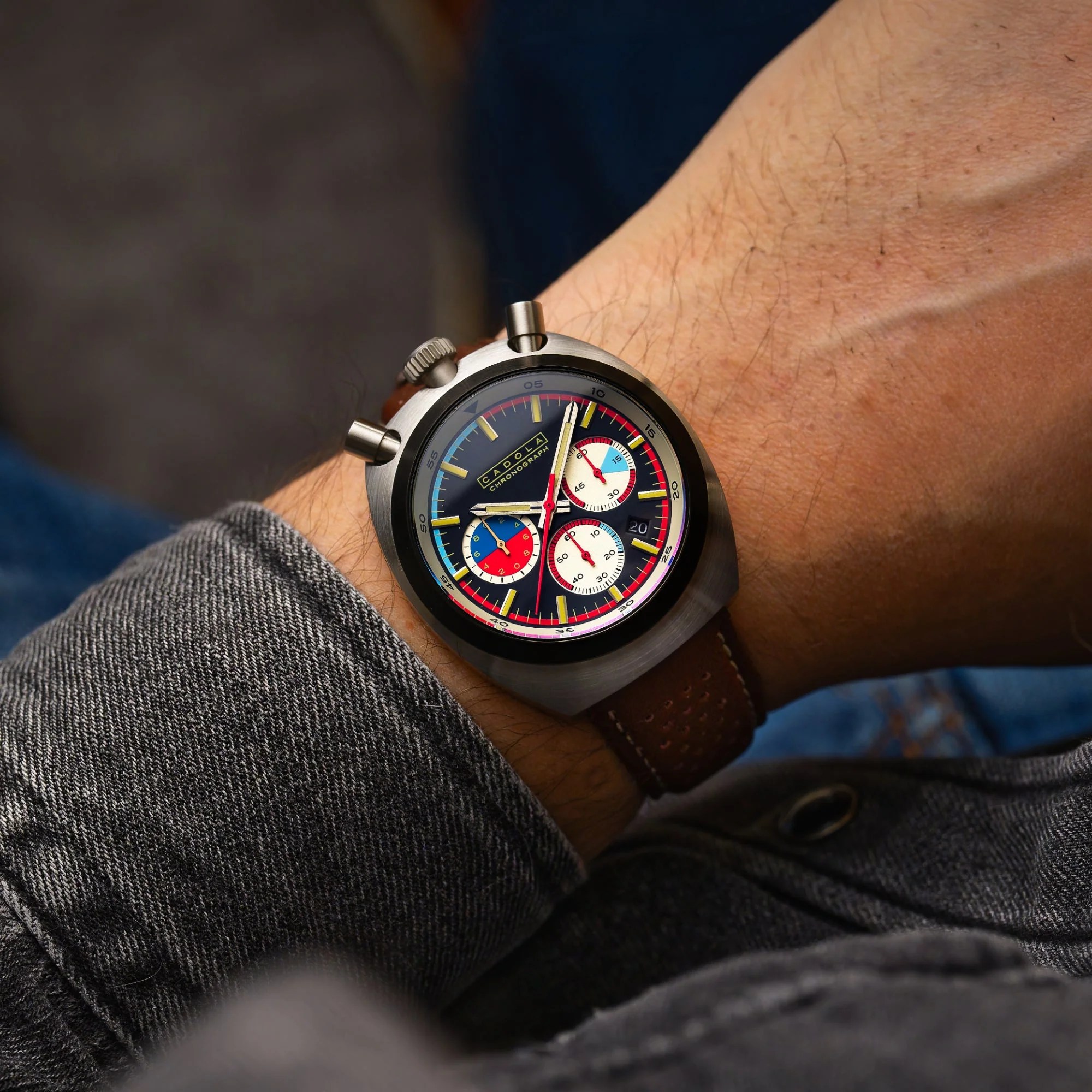 Testa Di Toro Chronograph Black / Leather | Black Dial - Image 2