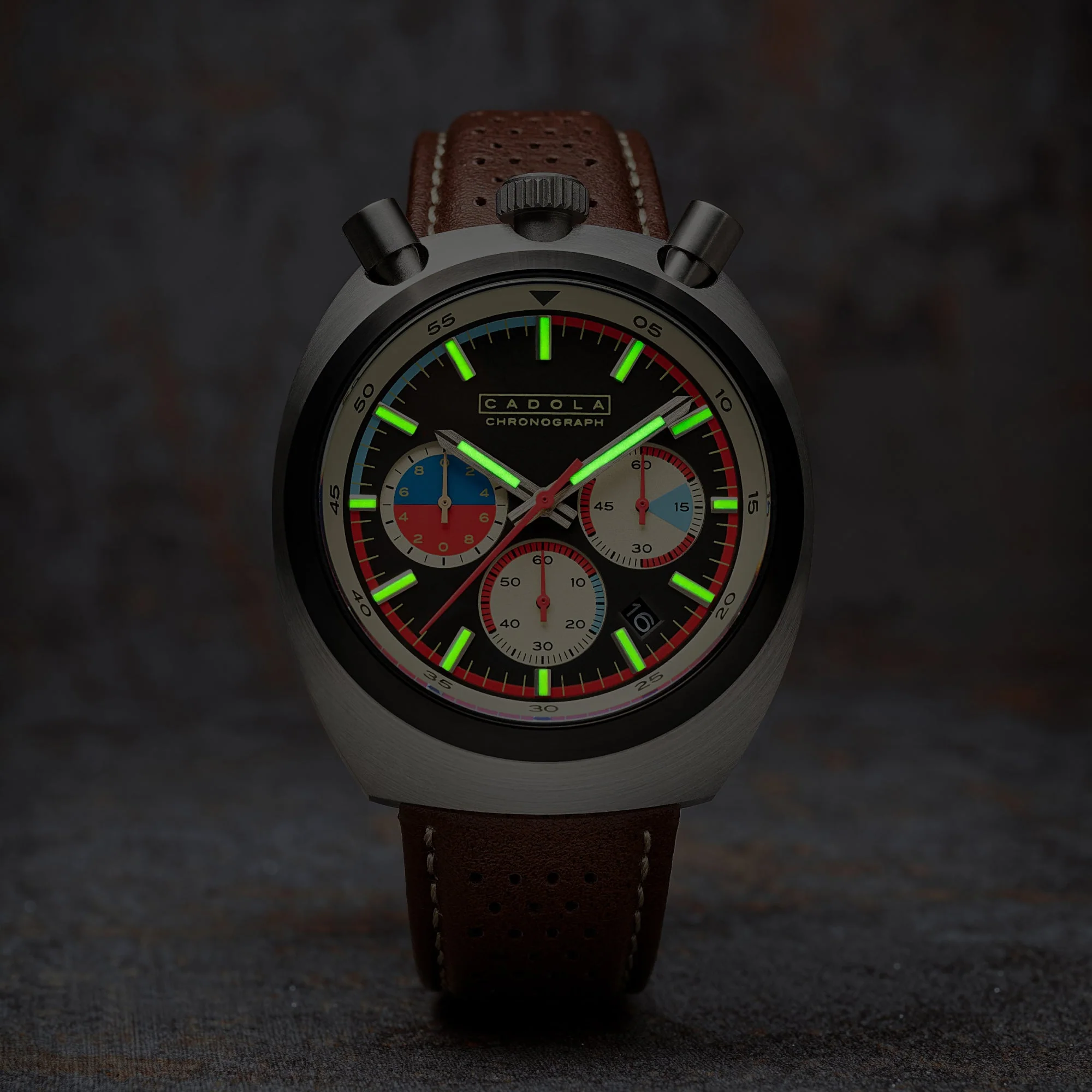 Testa Di Toro Chronograph Black / Leather | Black Dial - Image 3