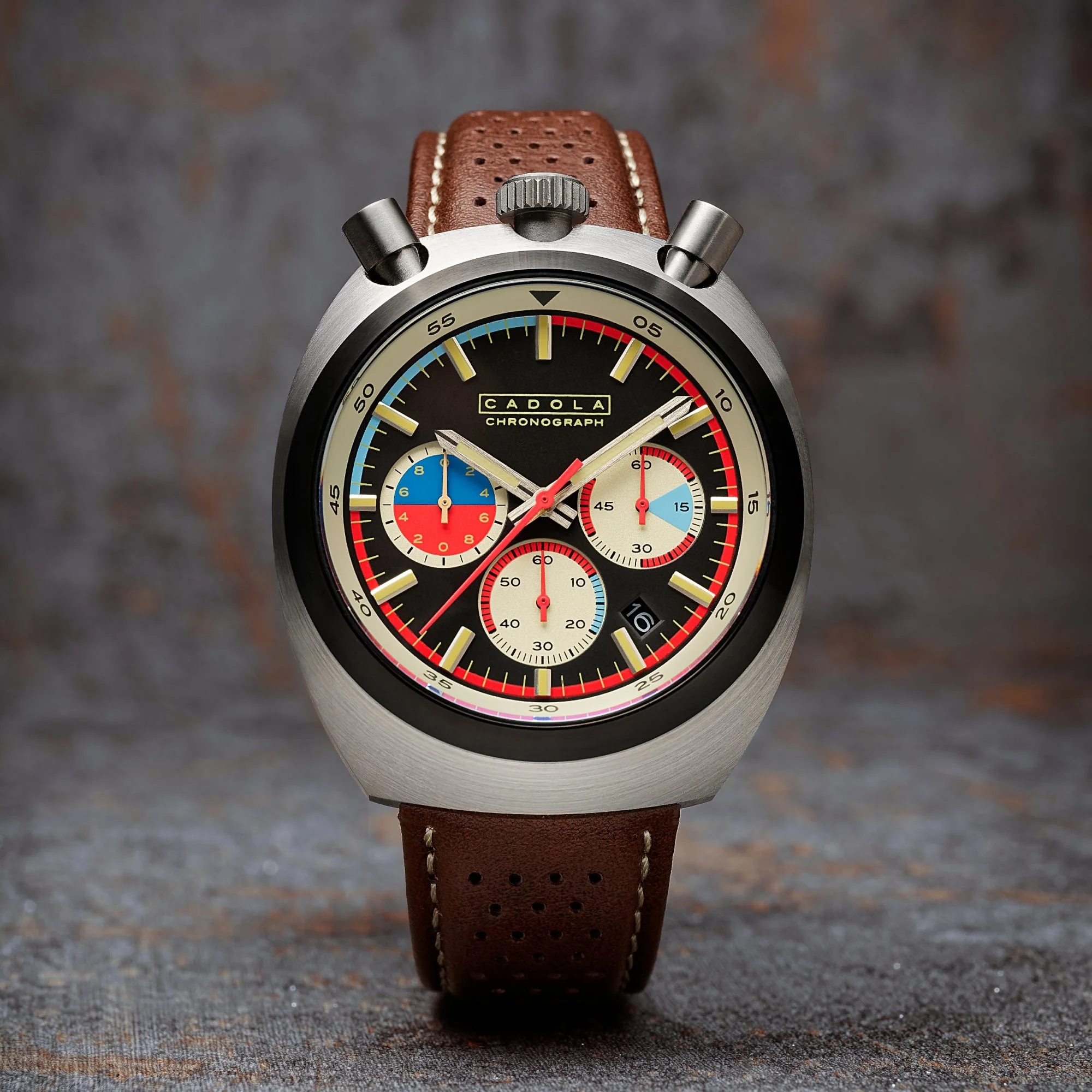 Testa Di Toro Chronograph Black / Leather | Black Dial - Image 4