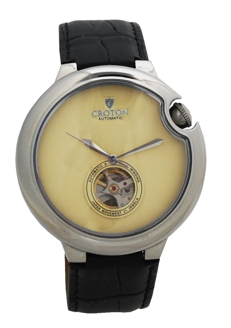 The Battito Men's Stainless Steel Automatic with Heartbeat & Leather Strap | Dial