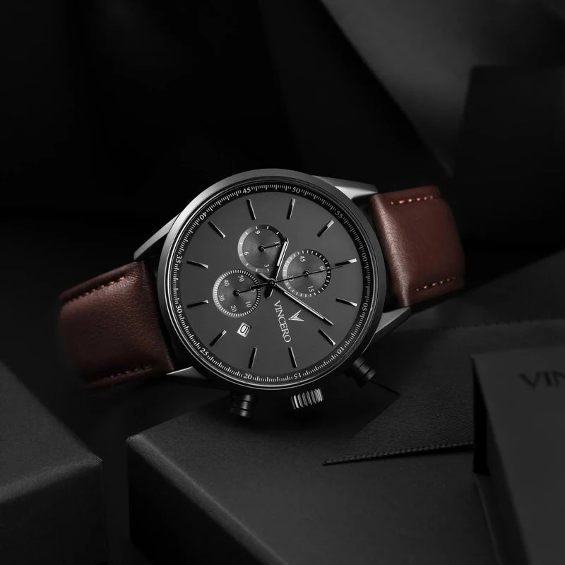 THE CHRONO S2 - GUNMETAL/WALNU Gunmetal/Walnut | Gunmetal Dial - Image 3
