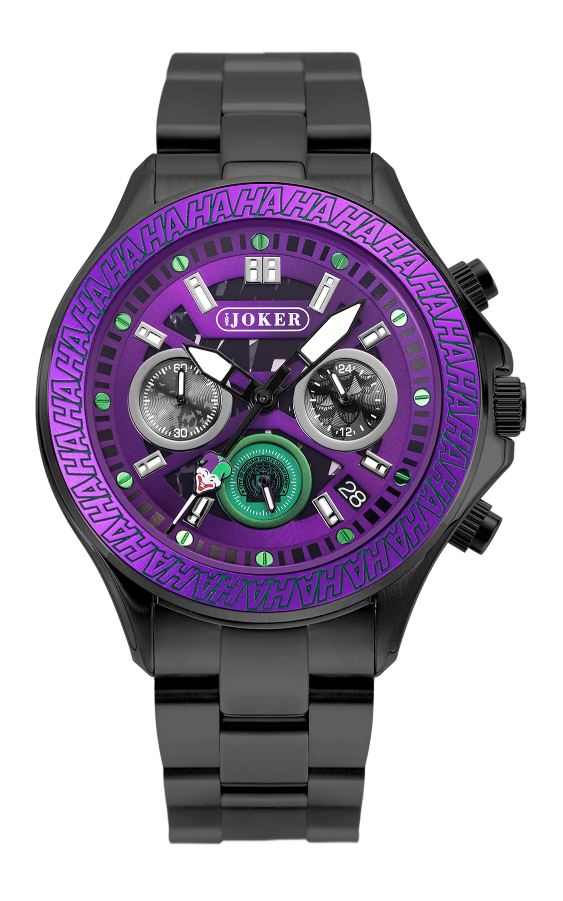The Joker - Chaos Timekeeper 42mm Purple - {Extended Ship Time} | Dial