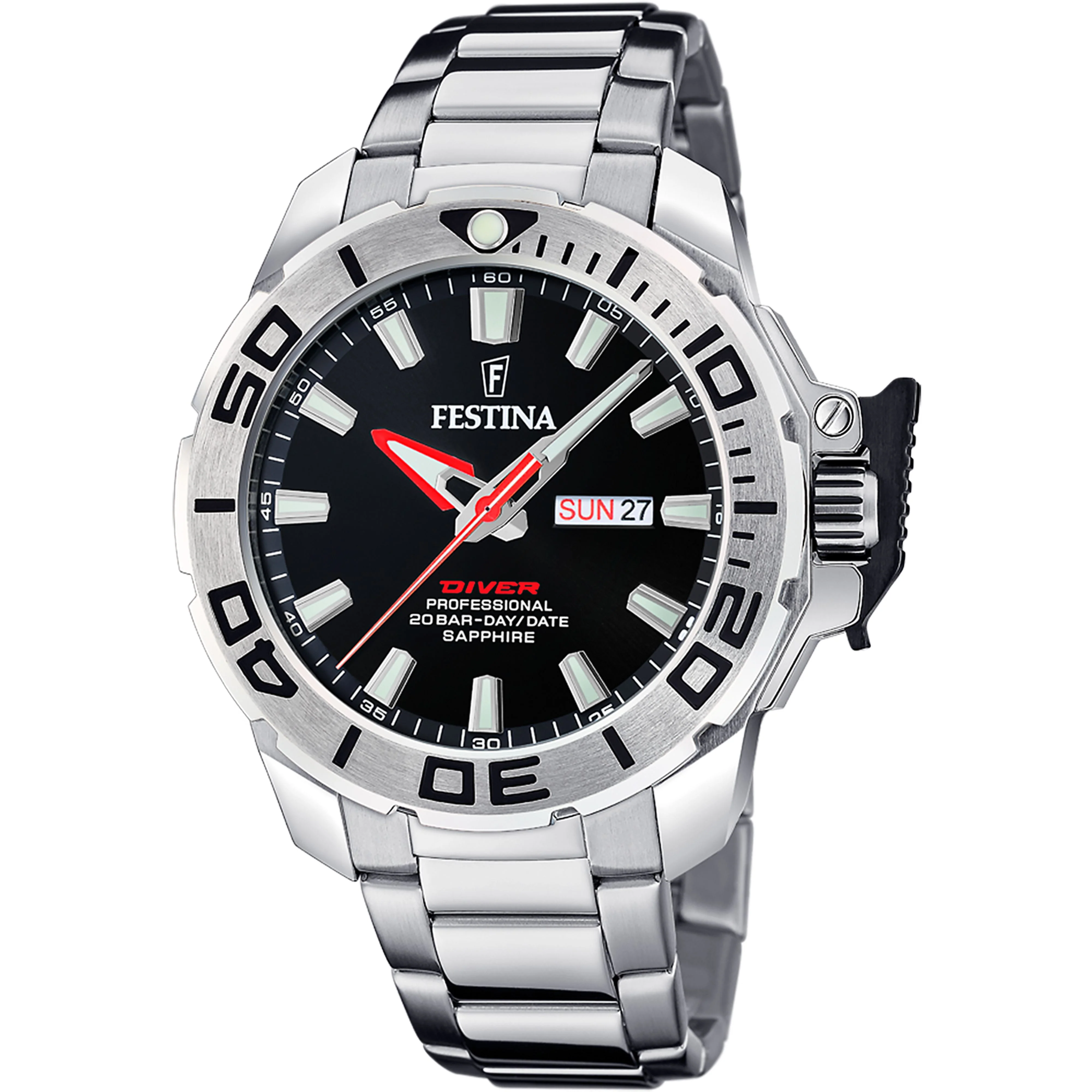 THE ORIGINALS/DIVER Black / Stainless Steel Black Dial
