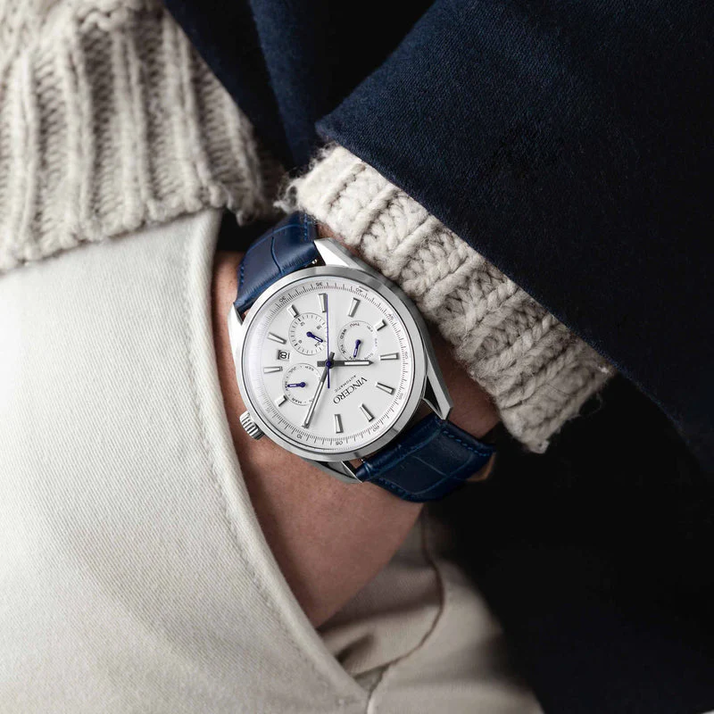 THE RESERVE AUTOMATIC - BLUE/SILVER Blue/Silver | White Dial - Image 2