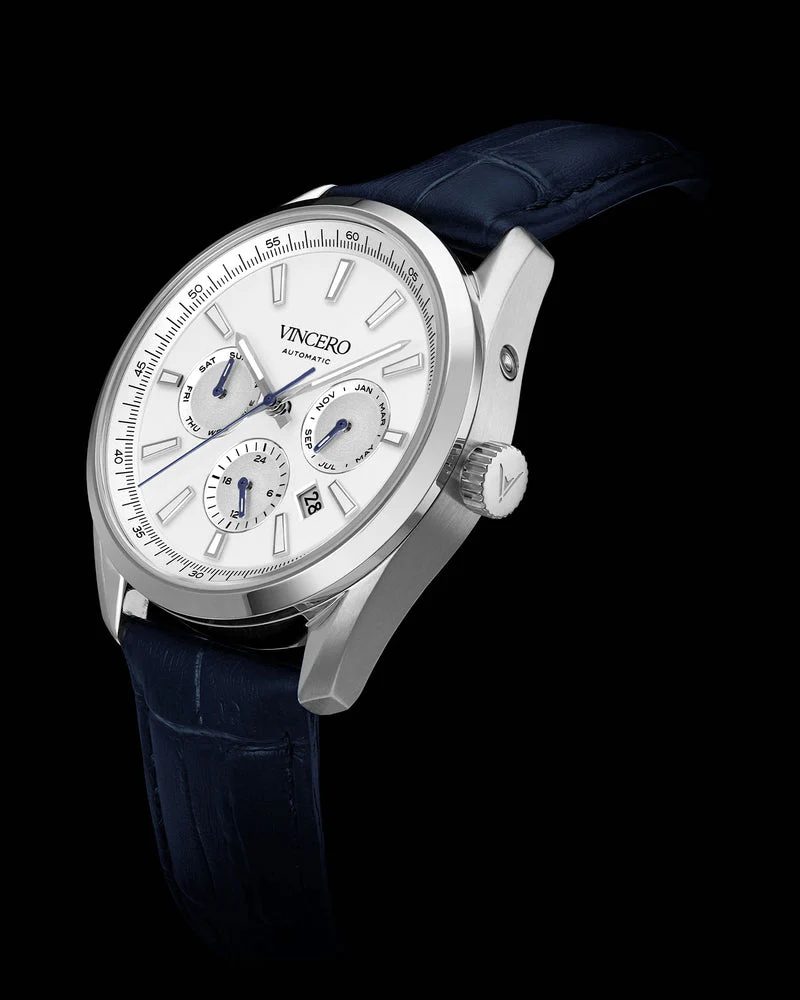 THE RESERVE AUTOMATIC - BLUE/SILVER Blue/Silver | White Dial - Image 3