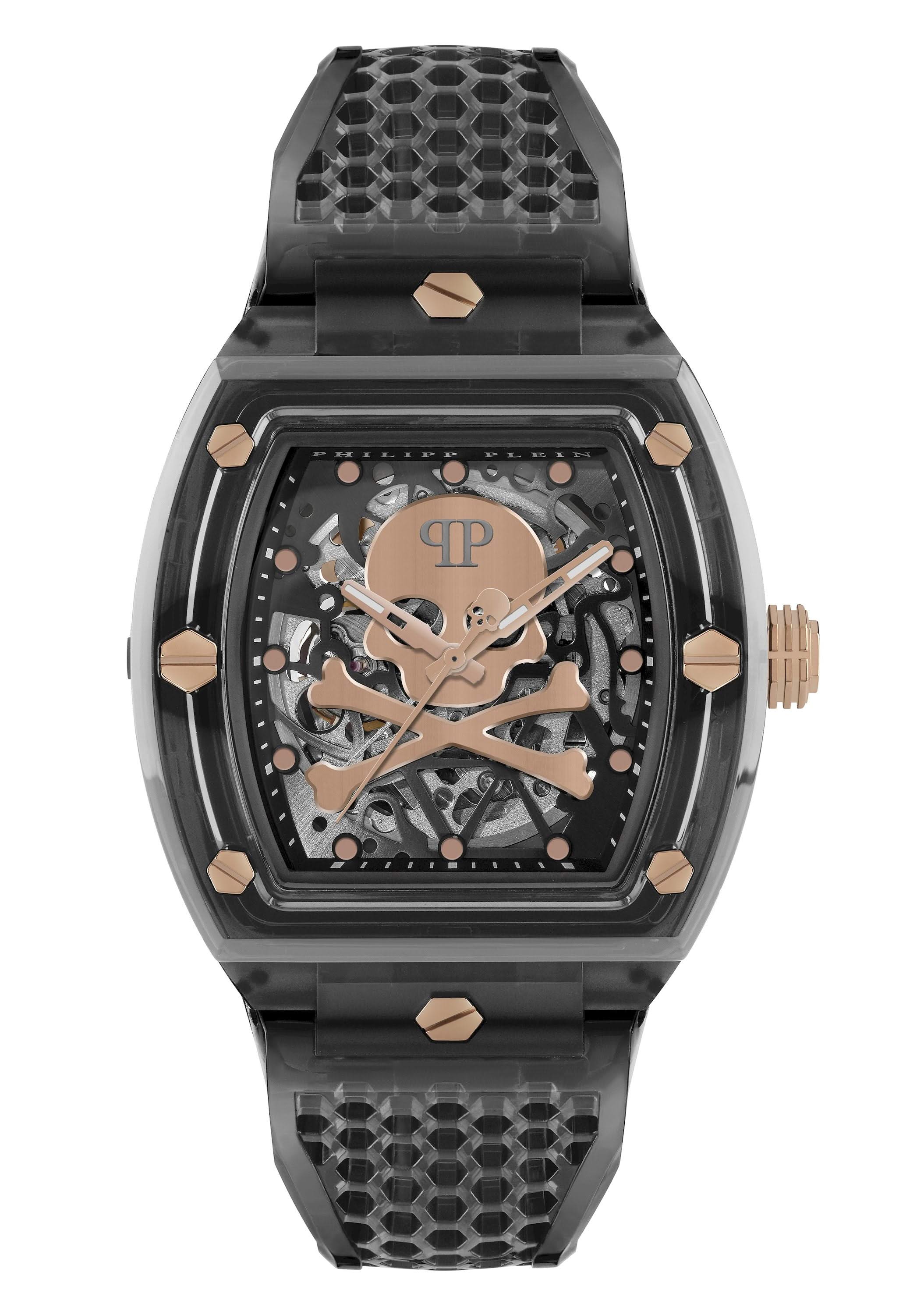 THE SKELETON CRYSTAL 44MM Skeleton / Polyurethane Skeleton Dial