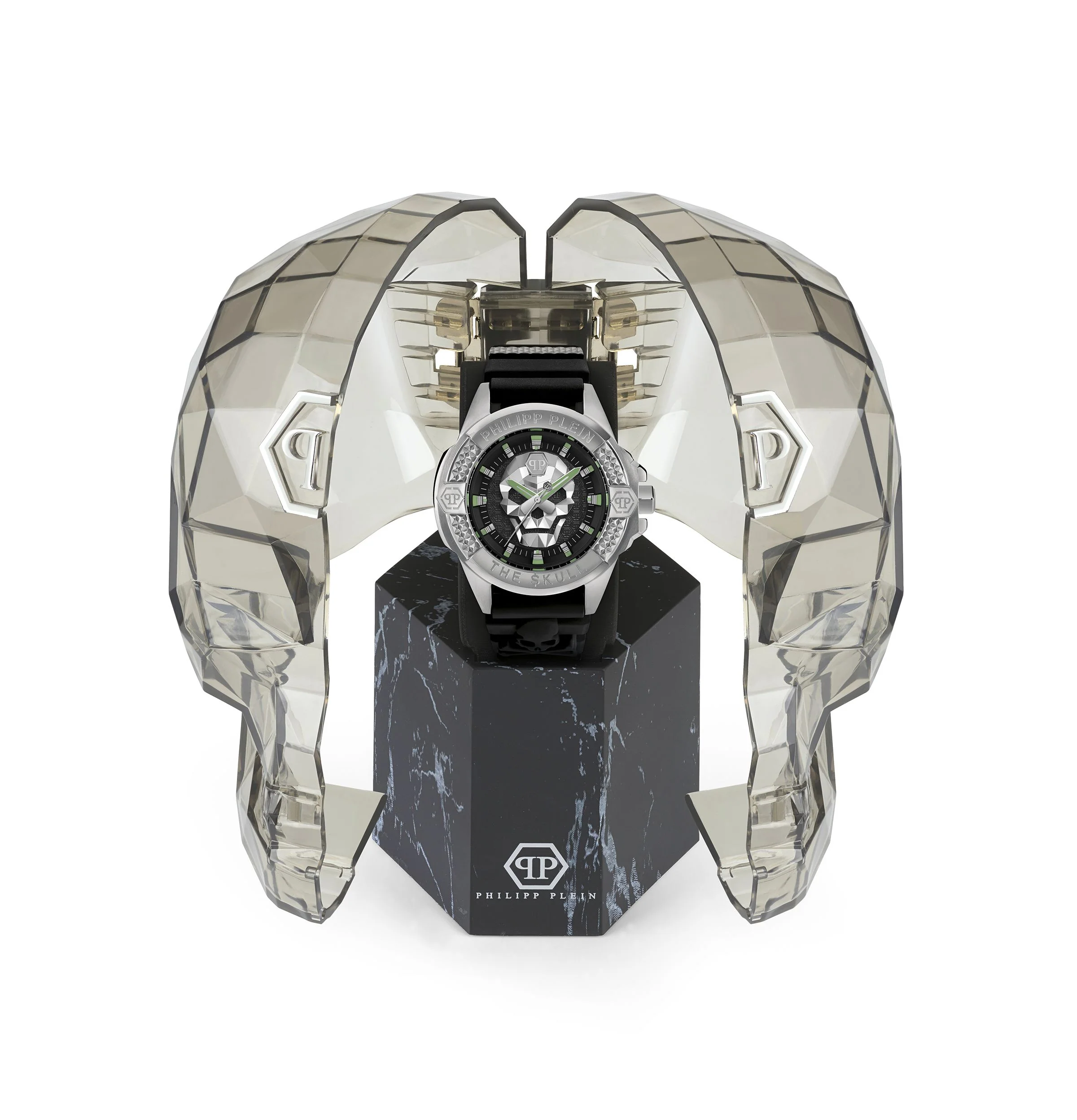 THE SKULL 44MM Black / Silicone | Black Dial - Image 4