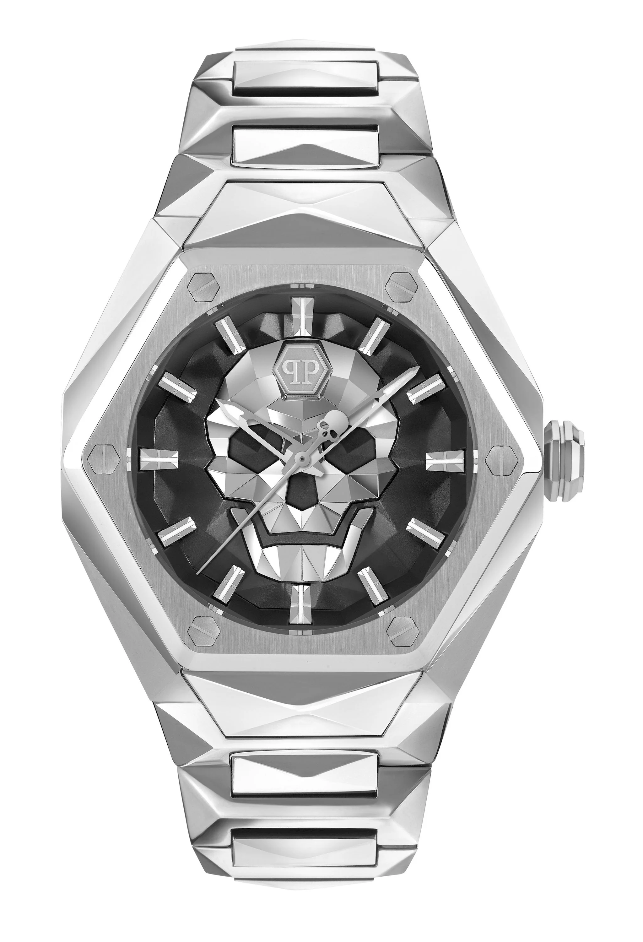 THE SKULL SPIKES 45MM Black / Stainless Steel Black Dial