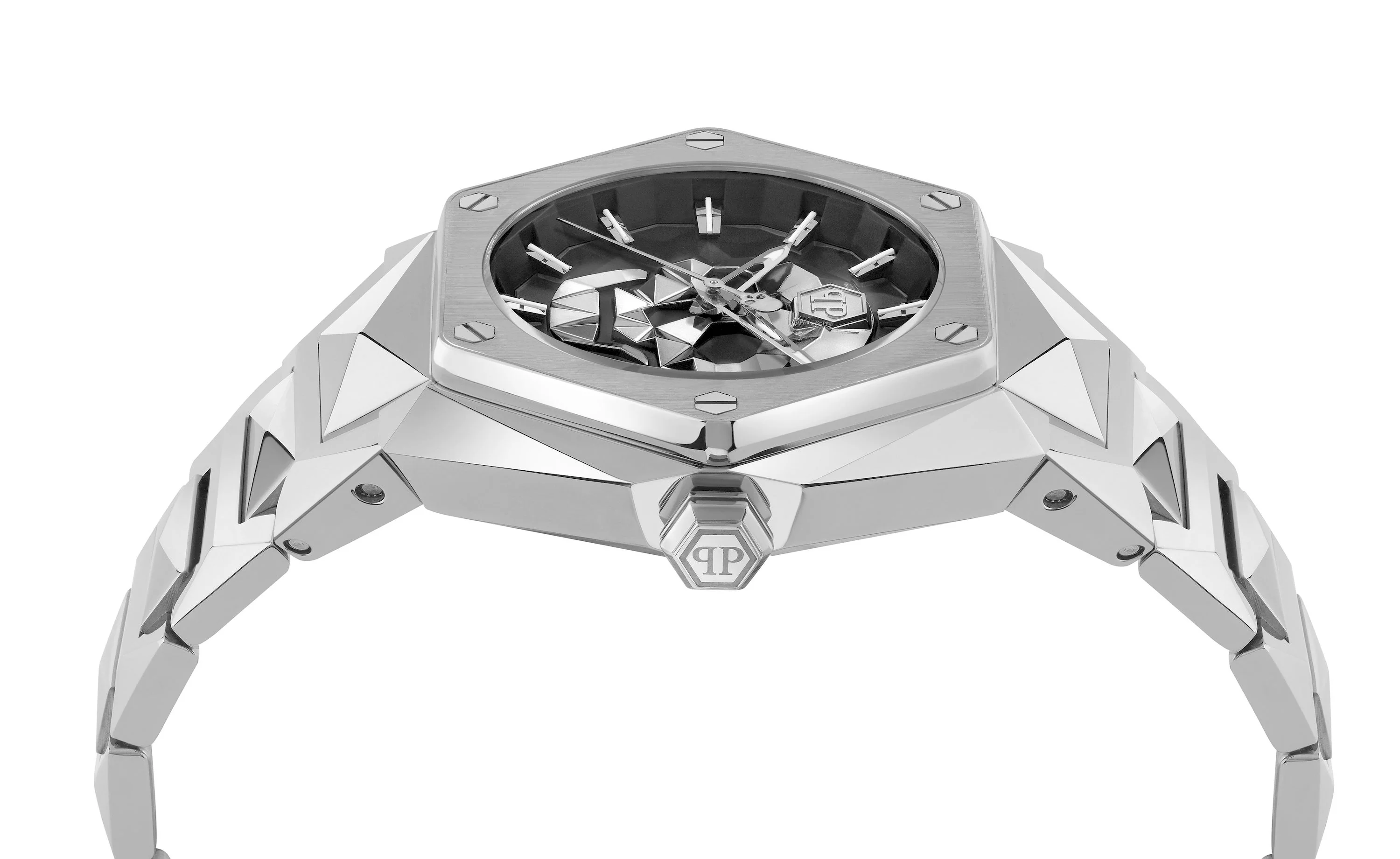 THE SKULL SPIKES 45MM Black / Stainless Steel Black Dial - Image 3