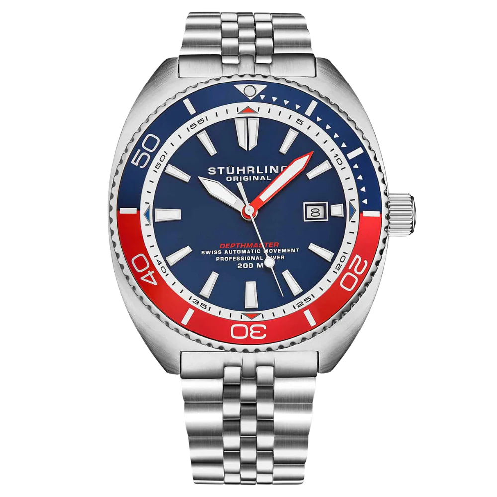 The Swiss Automatic Depthmaster Diver Blue/Red | Blue Dial - Image 3