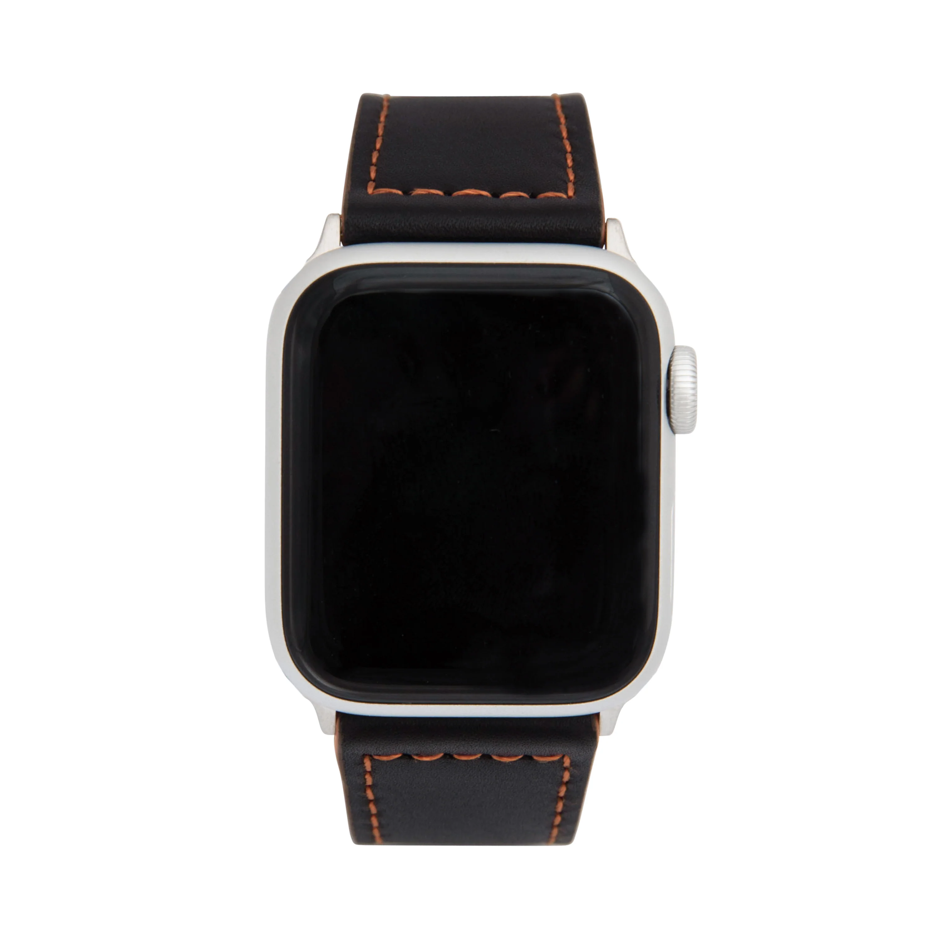 Thick Leather Two-Tone Racer Band for Apple Watch Ultra & Series 8/7/6/5/4/3/2/1/SE Black & Red (42mm | 44mm | 45mm | 49mm) | Dial - Image 2