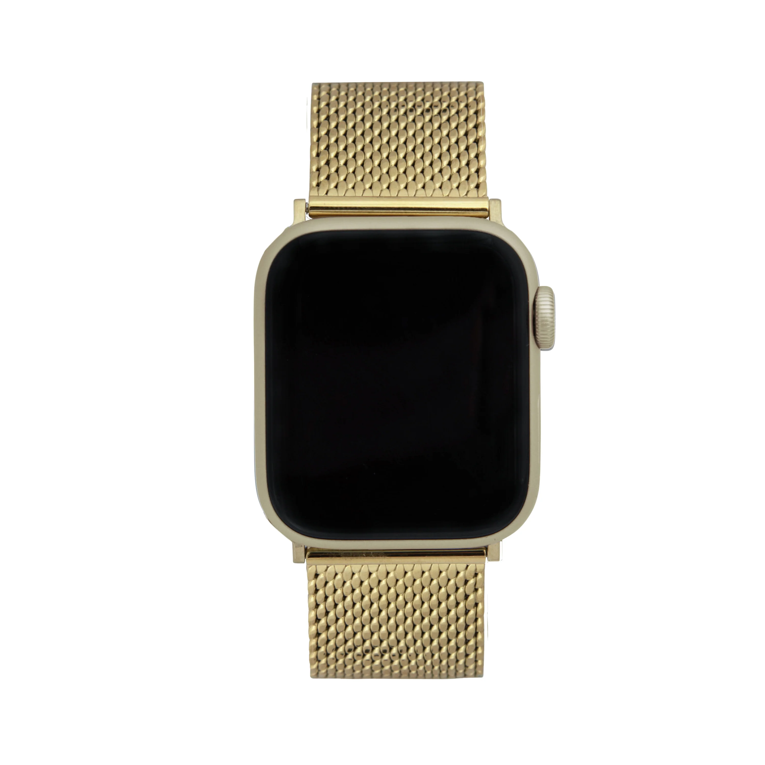 Thick Mesh Band for Apple Watch Series 8/7/6/5/4/3/2/1/SE Gold (38mm | 40mm | 41mm) |  Dial - Image 2