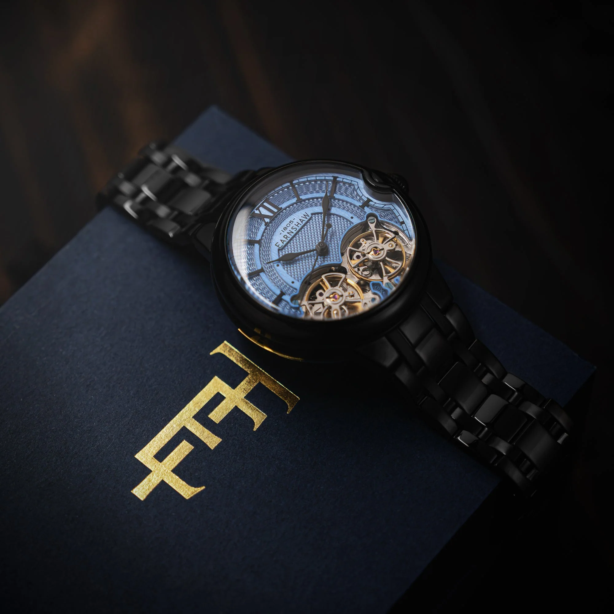 Thomas Earnshaw Barallier Retrograde Dual Time Green / Stainless Steel | Green Dial - Image 2