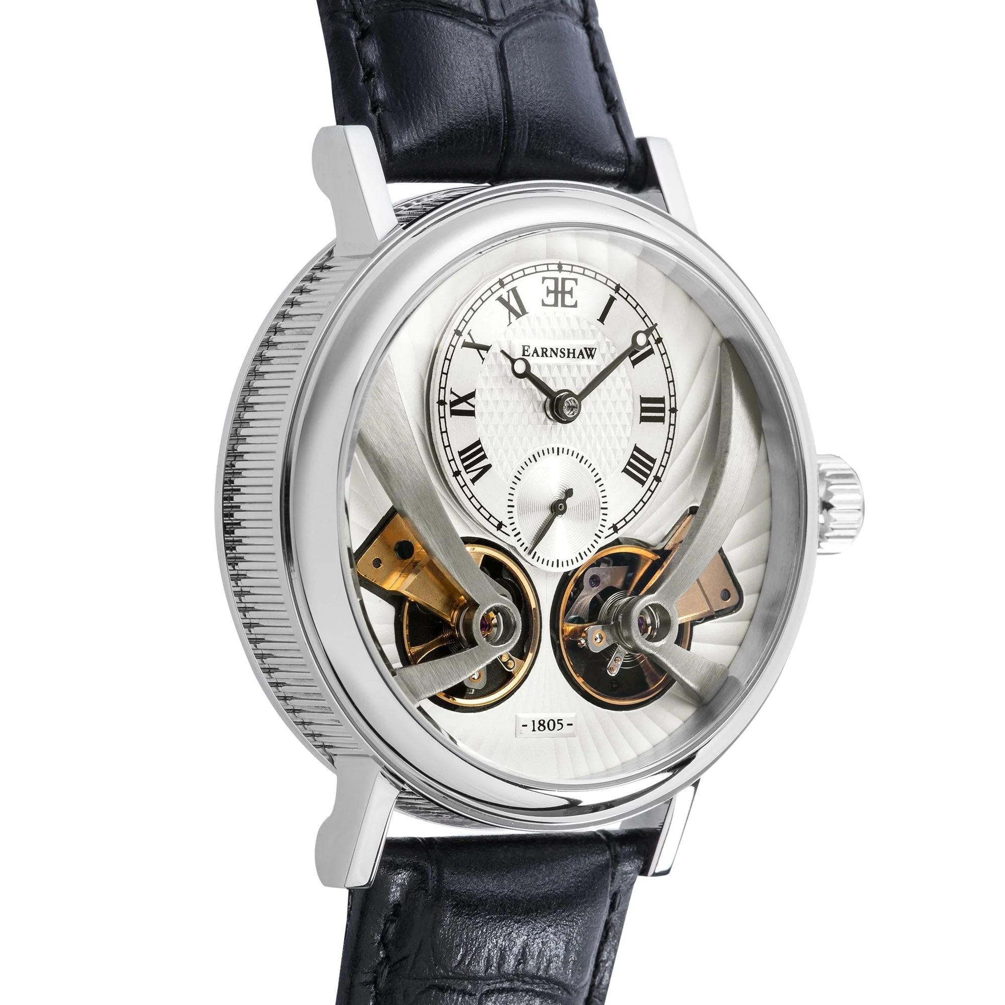 Thomas Earnshaw Beaufort Anatolia Automatic Silver / Leather | Silver Dial - Image 4