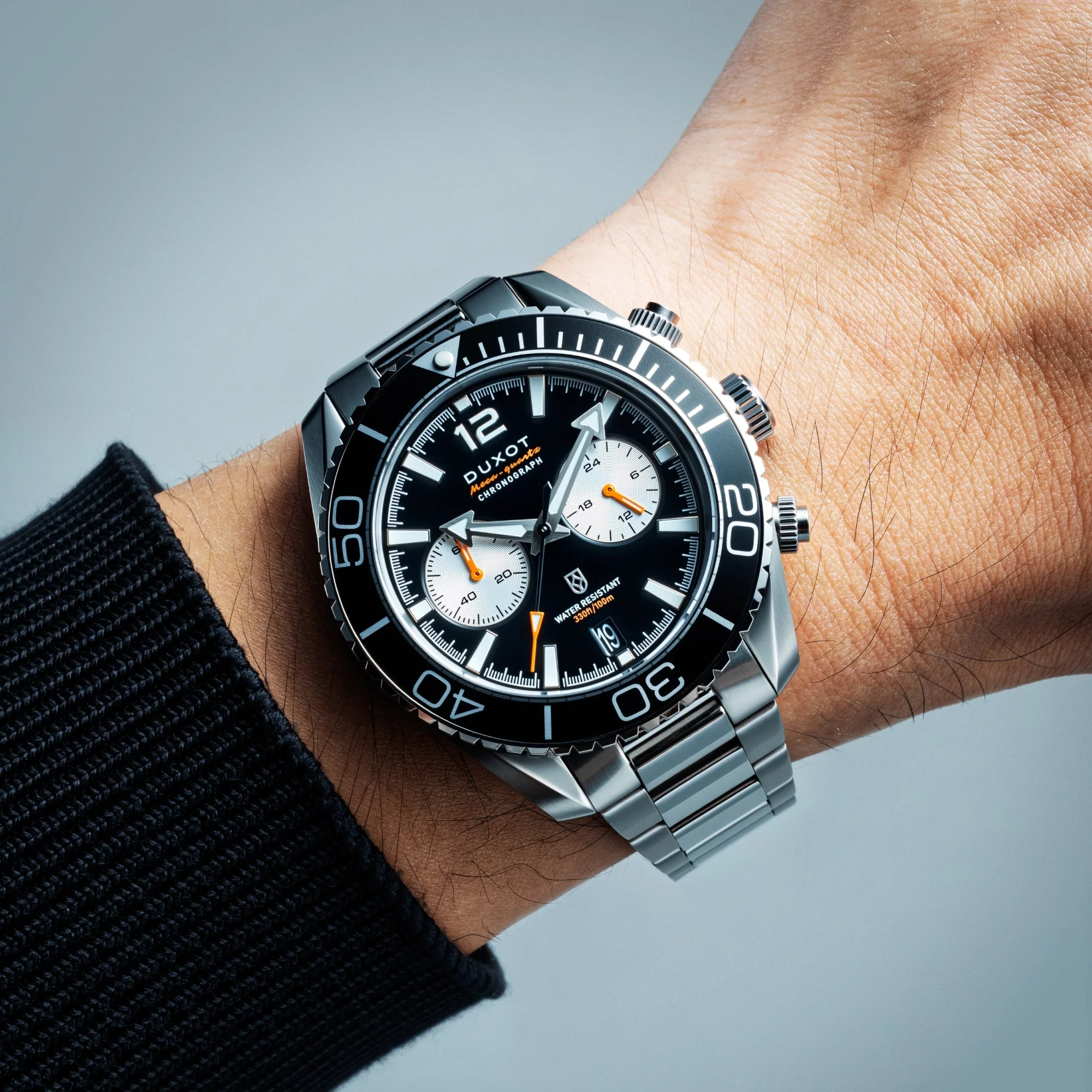 Tiburon Chronograph Black / Stainless Steel | Black Dial - Image 2
