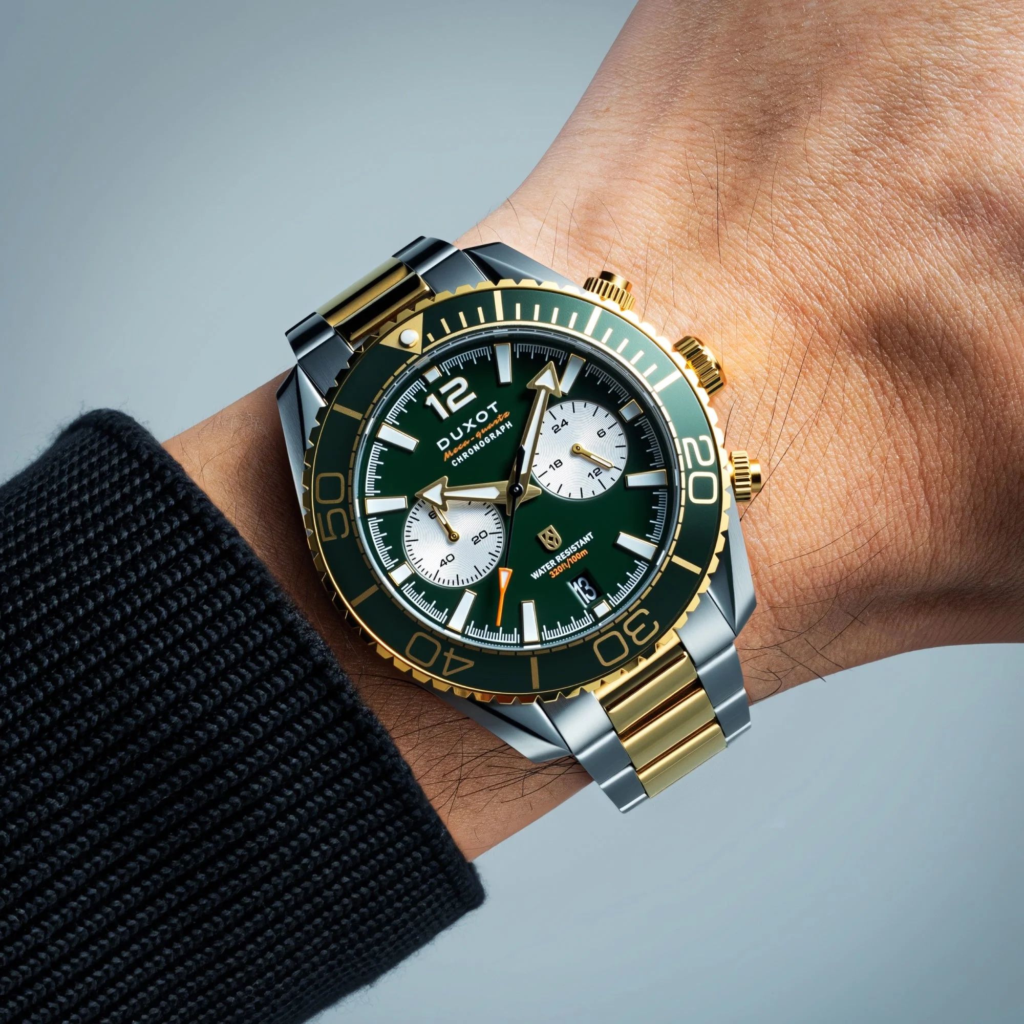 Tiburon Chronograph Green / Stainless Steel | Green Dial - Image 2