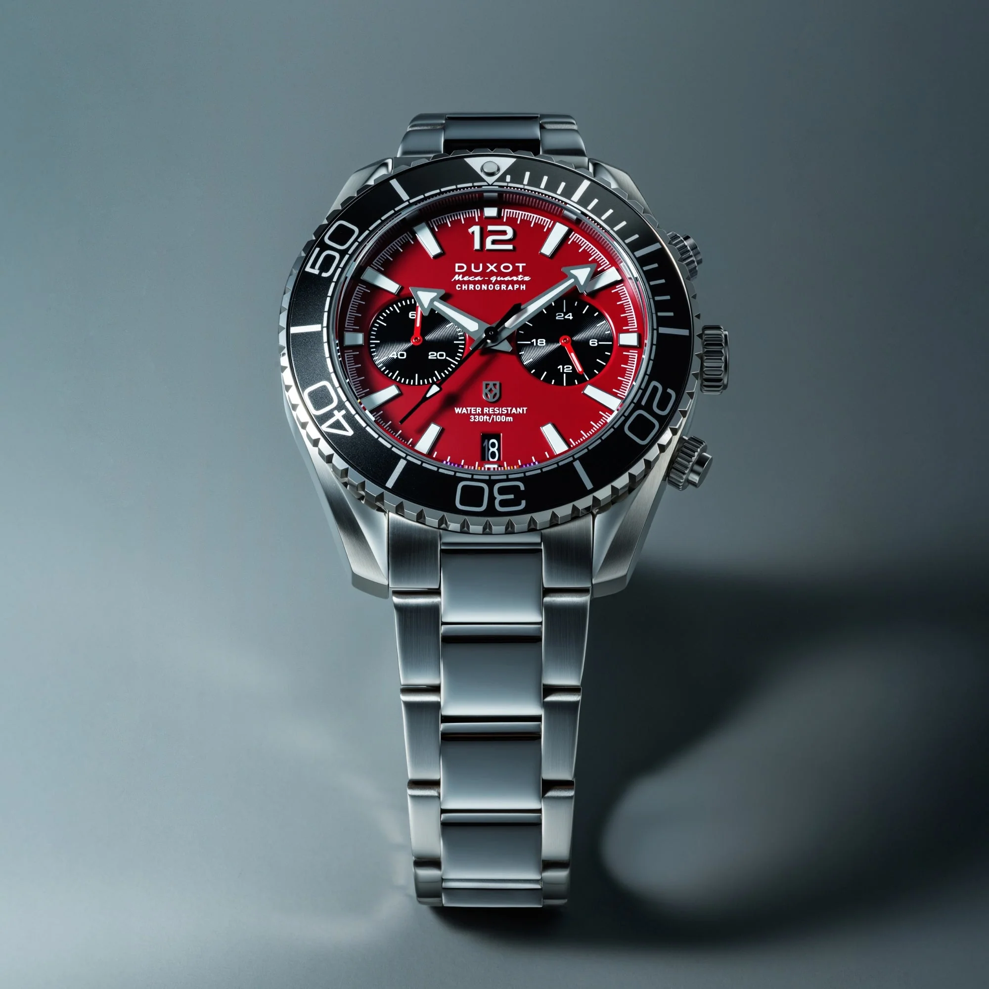 Tiburon Chronograph Red / Stainless Steel | Red Dial - Image 3