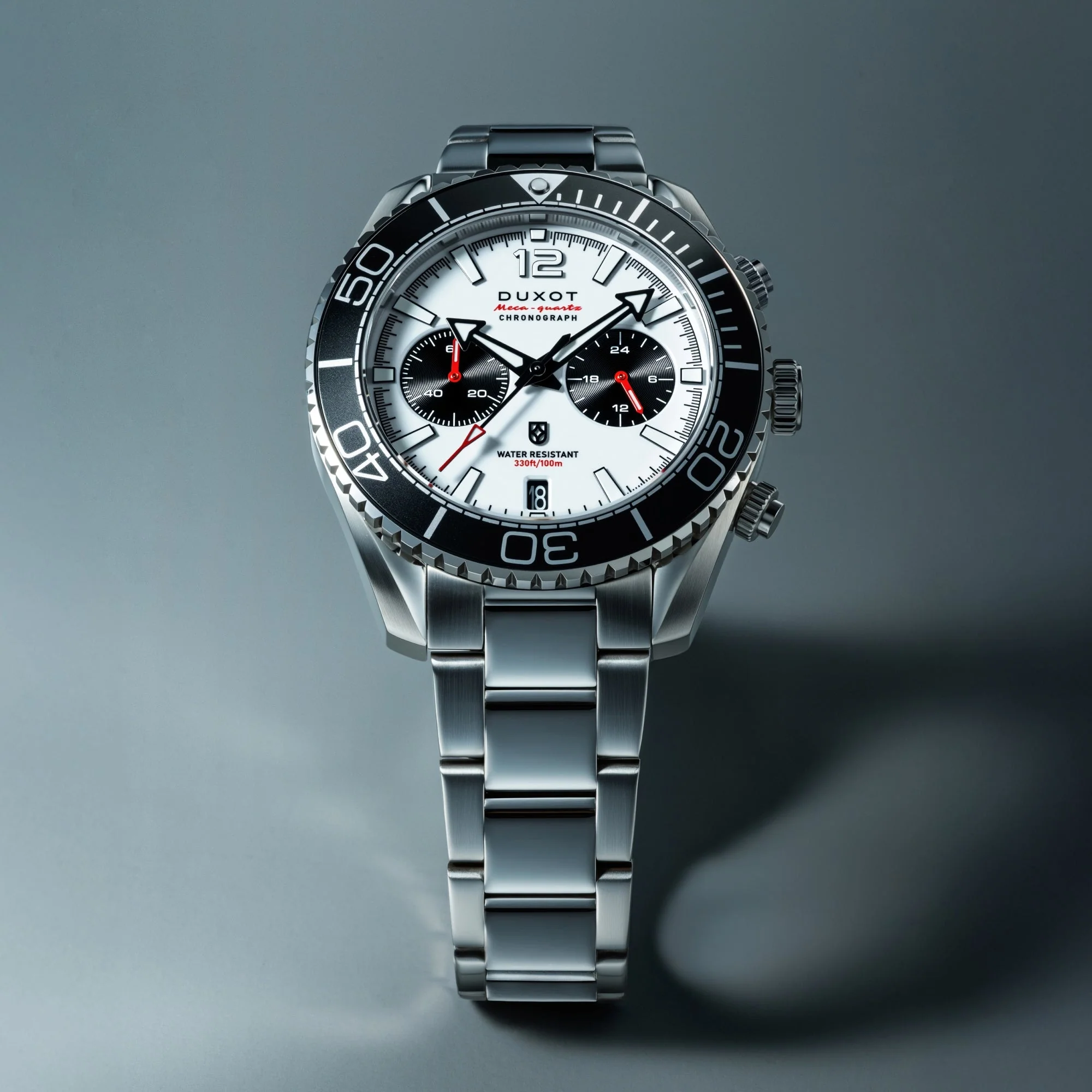 Tiburon Chronograph White / Stainless Steel | White Dial - Image 3