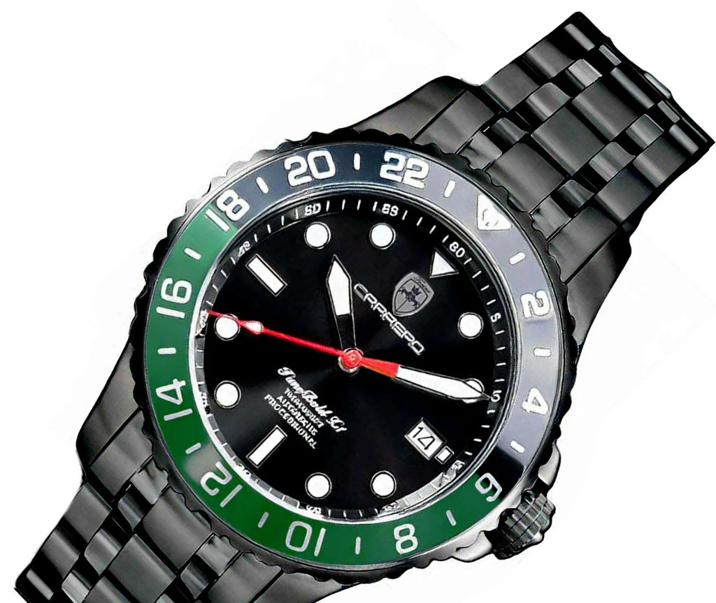TIME BOLD- X2 BLACK/GREEN | Black Dial - Image 3