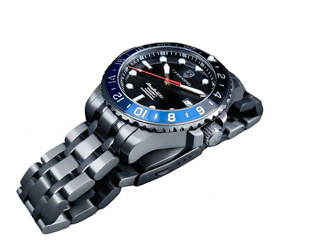 TIME BOLD- X8 BLACK/BLUE | Blue Dial - Image 2