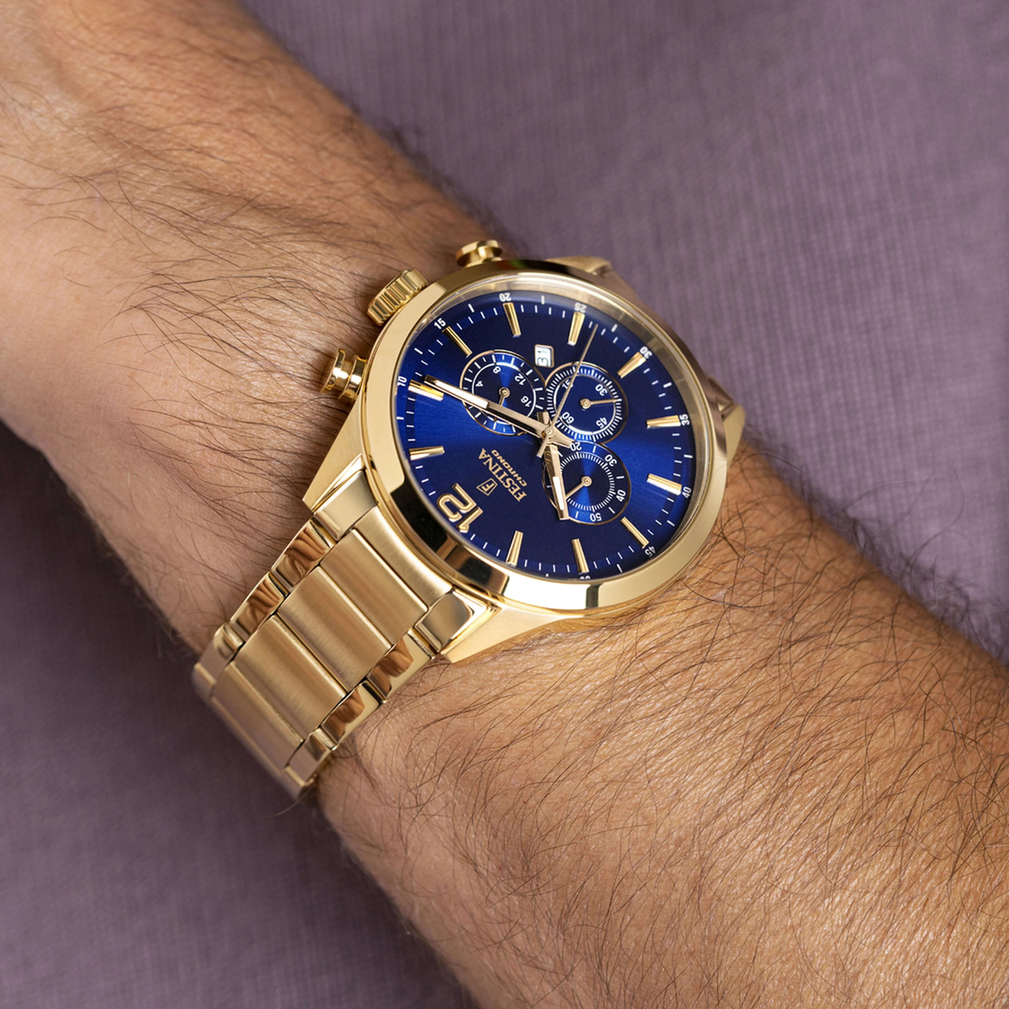 Timeless Chronograph Blue / Stainless Steel Blue Dial - Image 4