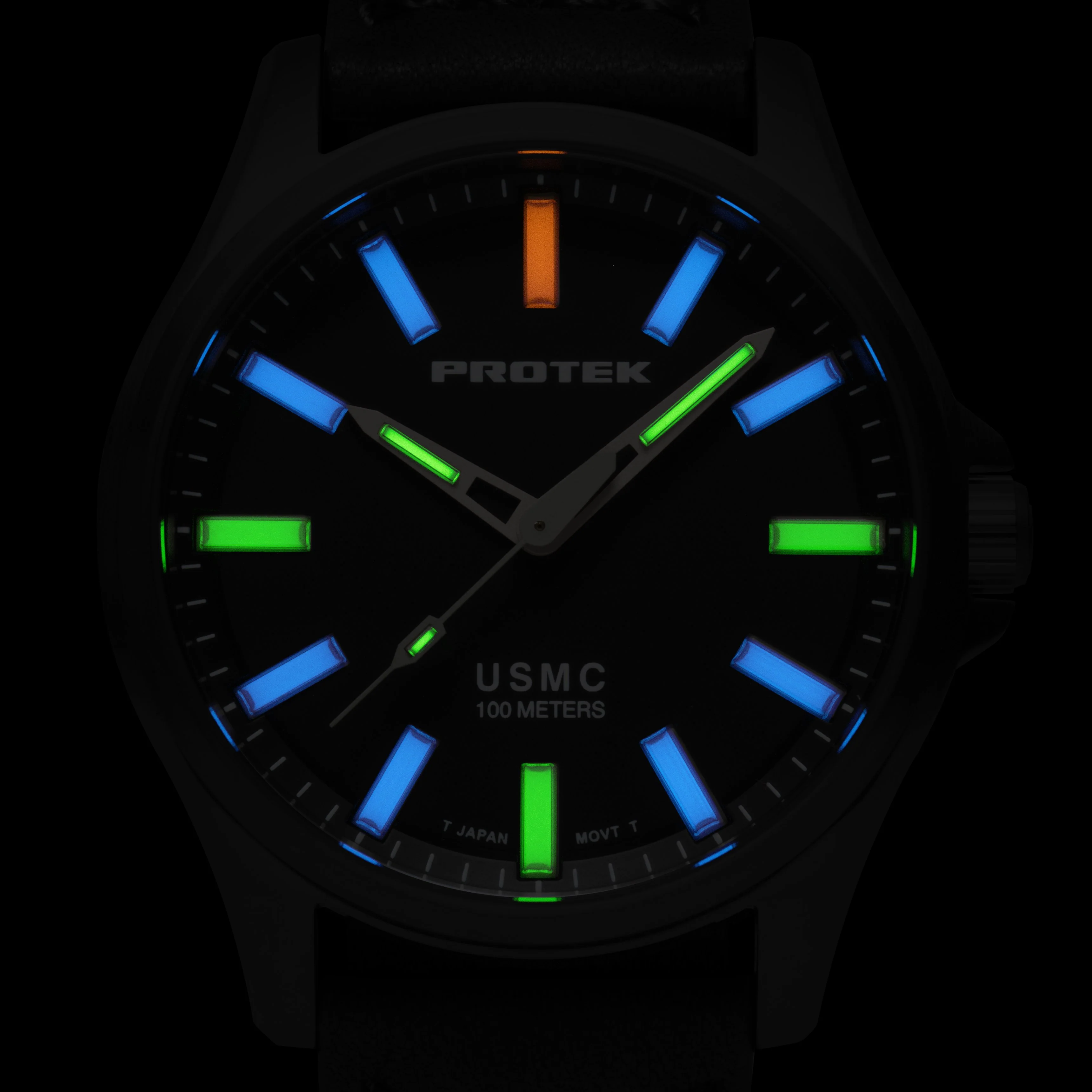TITANIUM FIELD 3100 USMC SERIES Titanium/Black/Titanium | Black Dial - Image 2