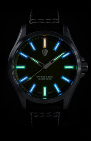 Titanium Field Black Case, Blue Sunray Dial, Dark Tan Strap | Blue Dial - Image 2