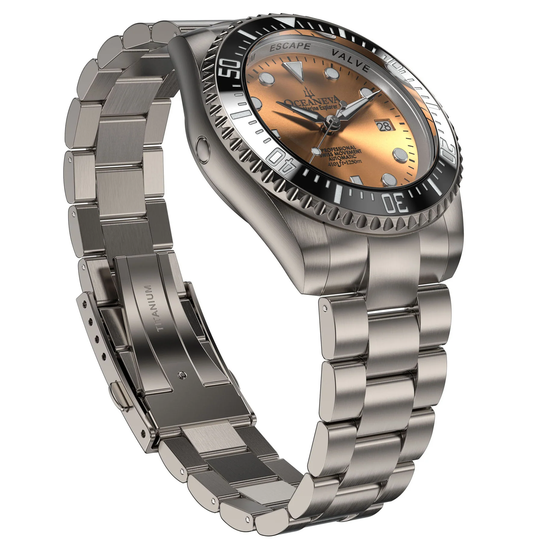 Titanium Deep Marine Explorer II Black/Copper Bezel | Copper Dial - Image 2