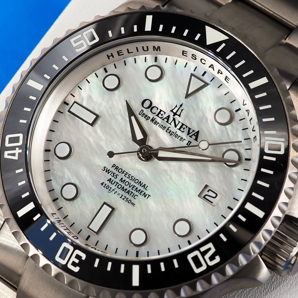 Titanim Deep Marine Explorer II Black Bezel | Grey Stone Dial - Image 3