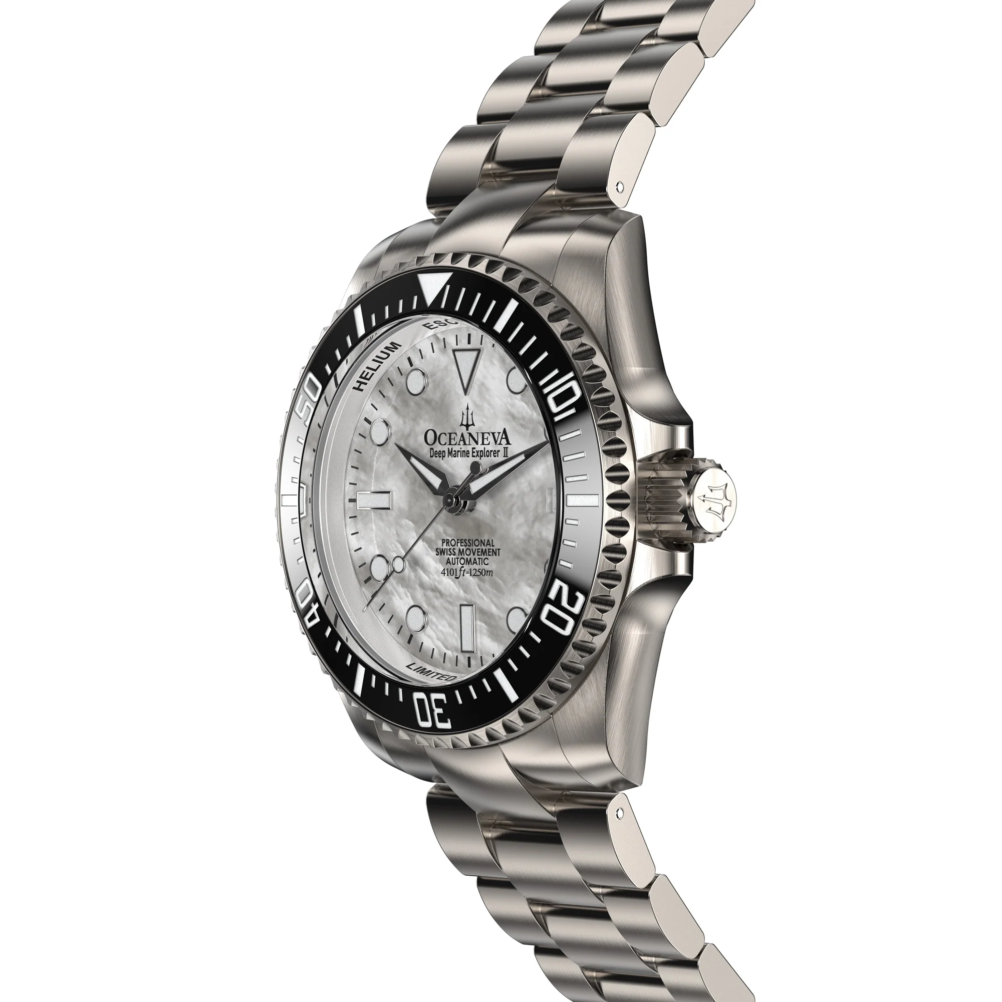 Titanim Deep Marine Explorer II Black Bezel | Grey Stone Dial - Image 5