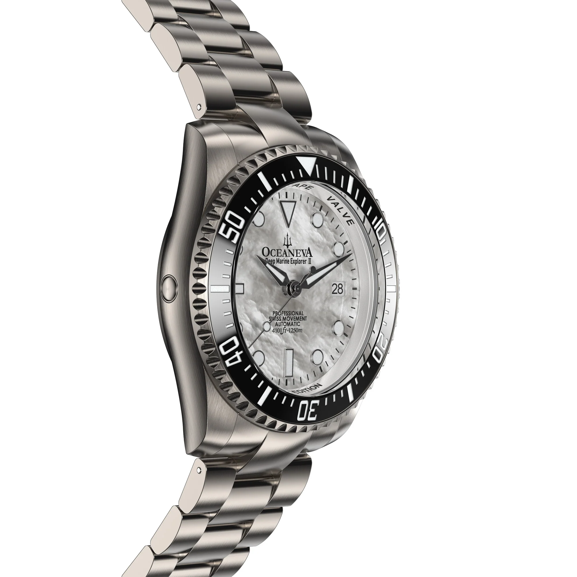 Titanim Deep Marine Explorer II Black Bezel | Grey Stone Dial - Image 6