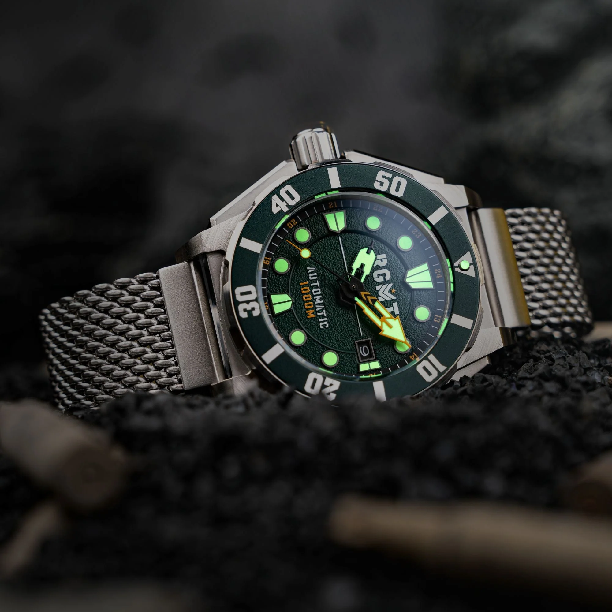TORPEDO AUTOMATIC DIVER GREEN / STAINLESS STEEL Green Dial - Image 4