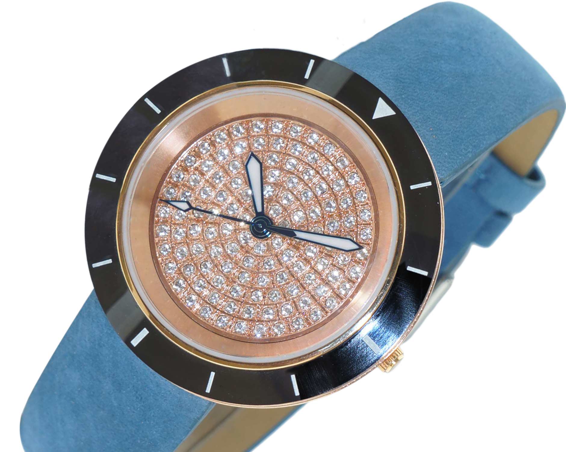 TOULON BLACK-ROSE / BLUE | Rose tone Dial - Image 4