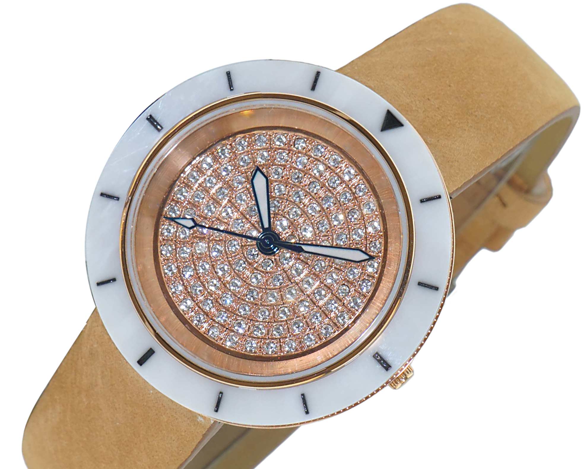 TOULON WHITE-ROSE / BROWN | Silver tone Dial - Image 4