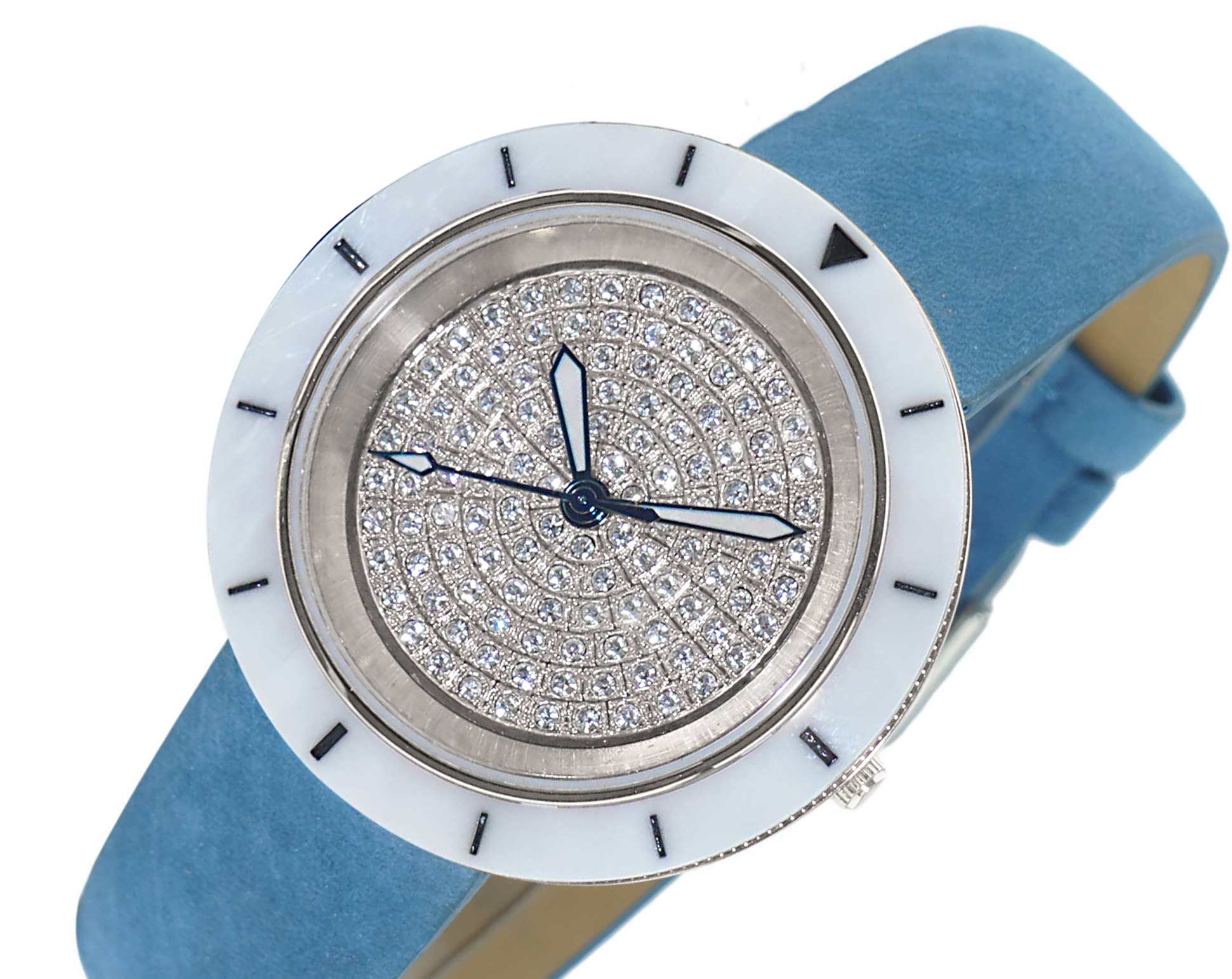 TOULON WHITE-SILVER / BLUE | Silver tone Dial - Image 4